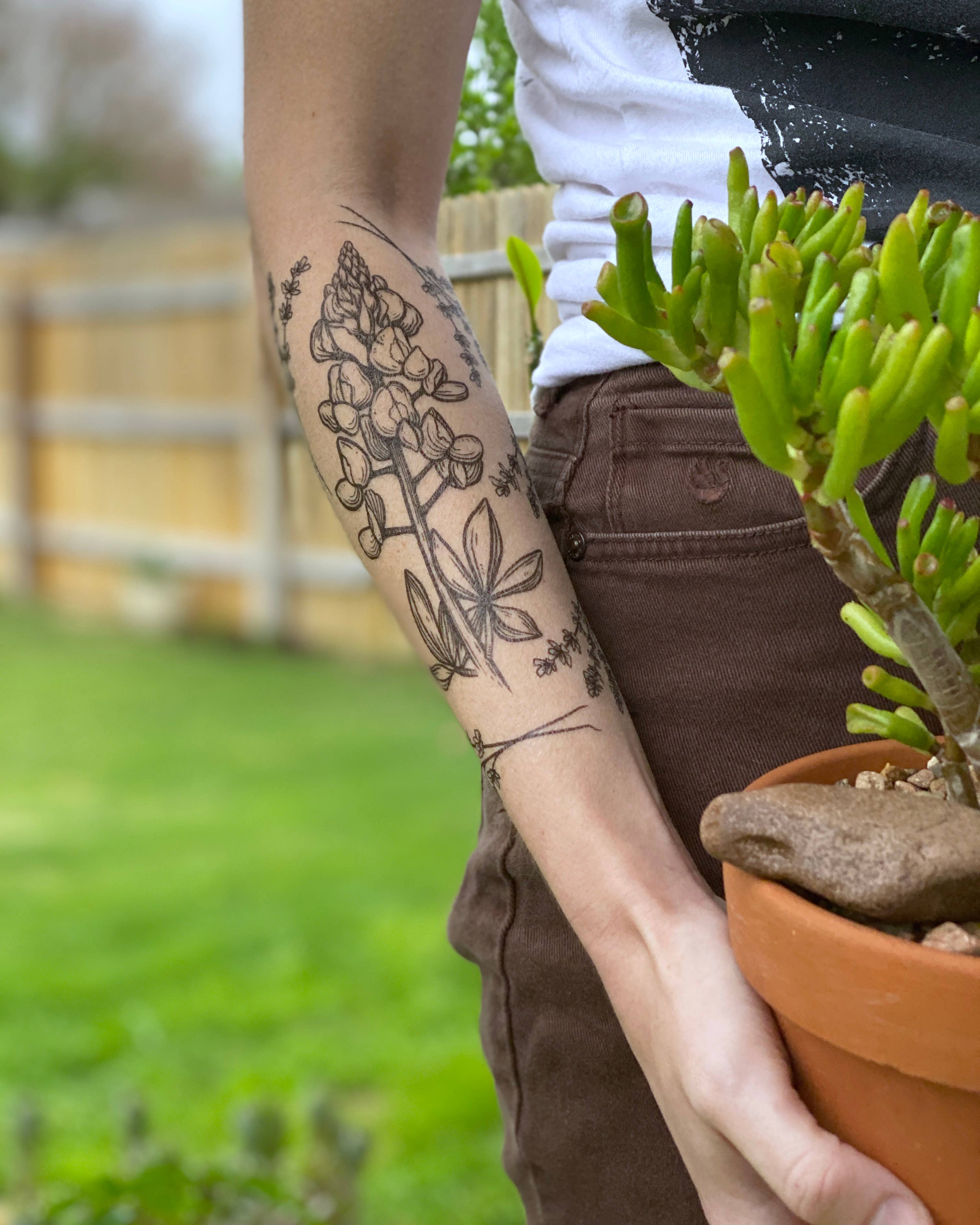 NatureTats - Bluebonnet Temporary Tattoo