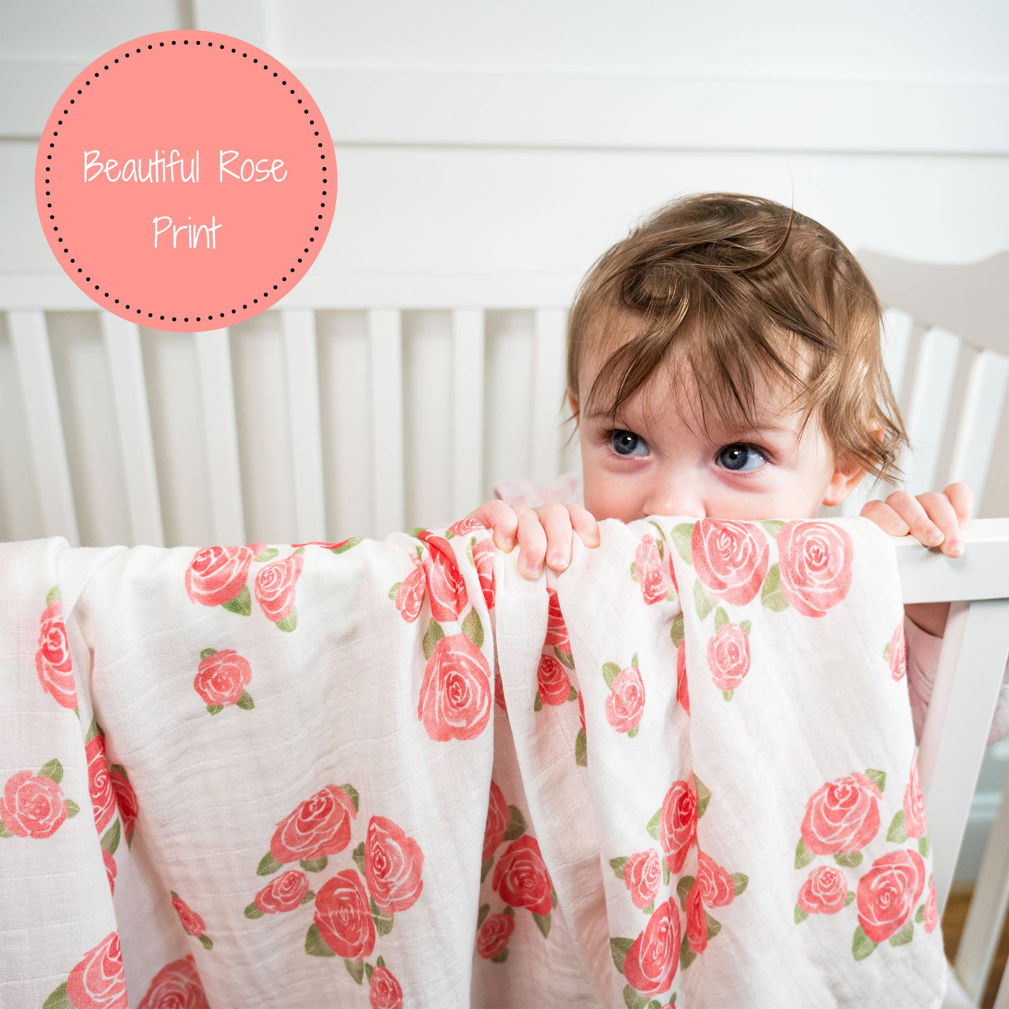 LollyBanks- Blooming Elegance Baby Muslin Swaddle Blanket