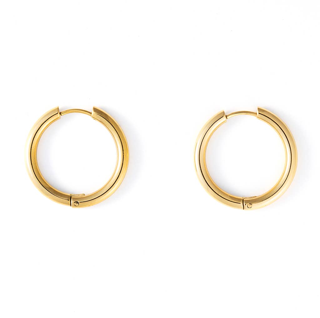 Bronwen- Handy Huggie Hoops - Large