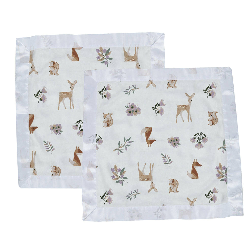 Newcastle Classics- Sierra Fox and Deer Cotton Muslin Security Baby Blankie