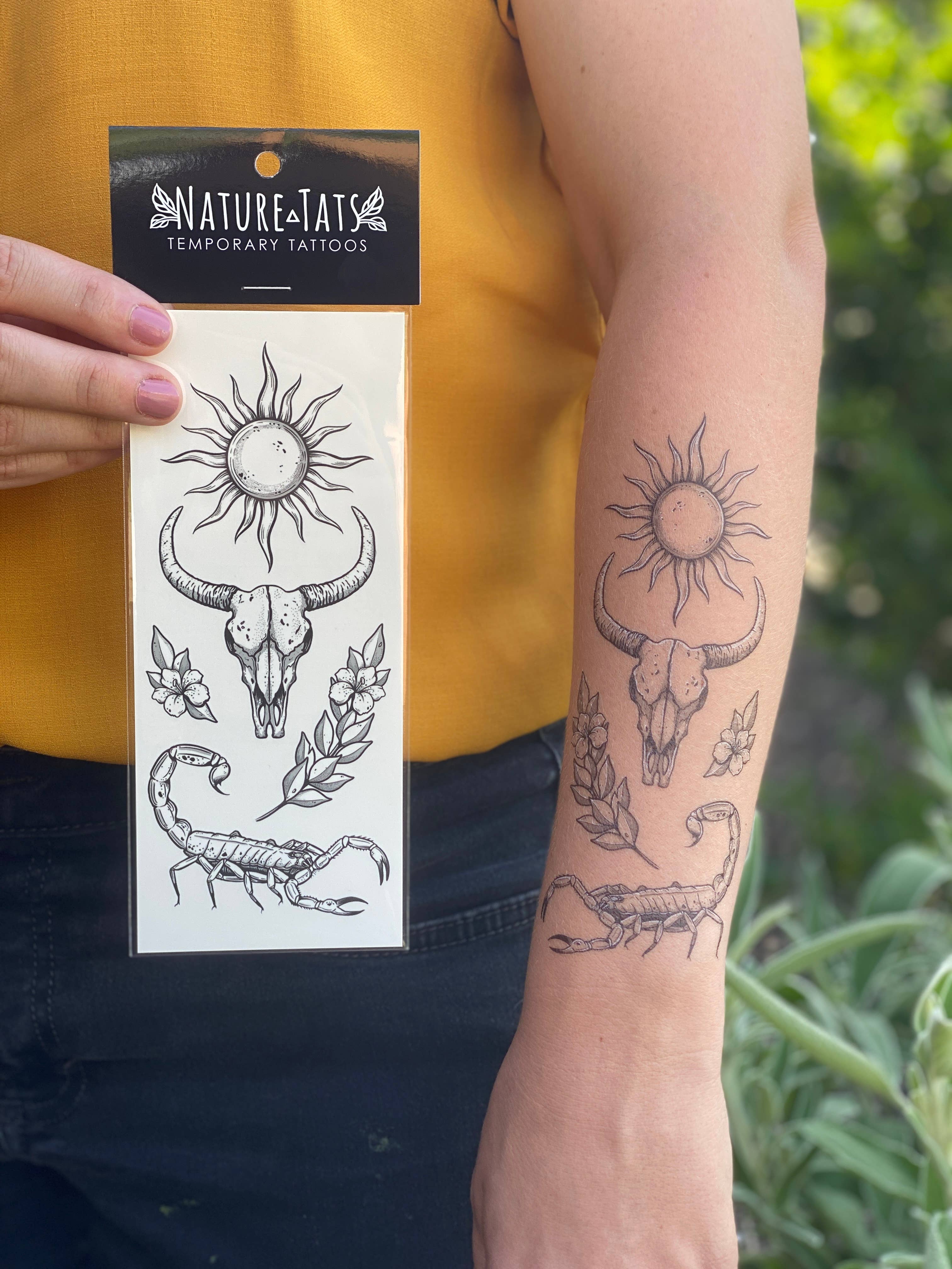 NatureTats - Sunlit South Temporary Tattoo