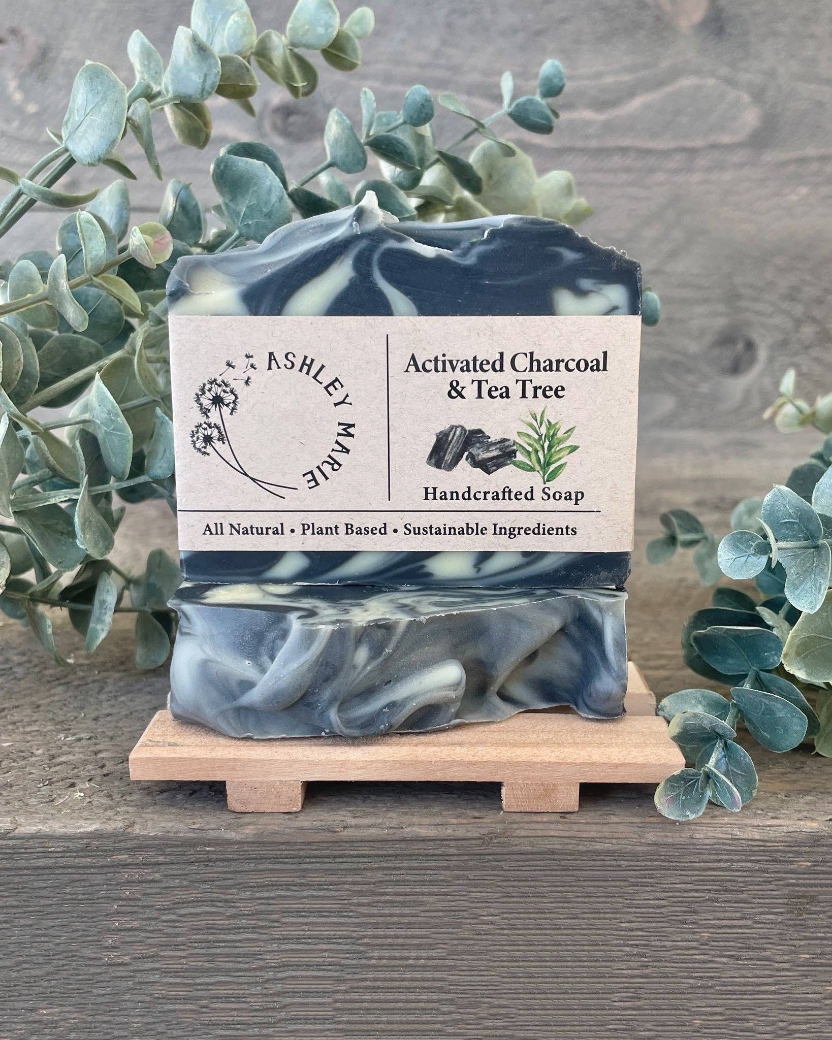 Ashley Marie Soap- Activated Charcoal & Tea Tree Bar Soap
