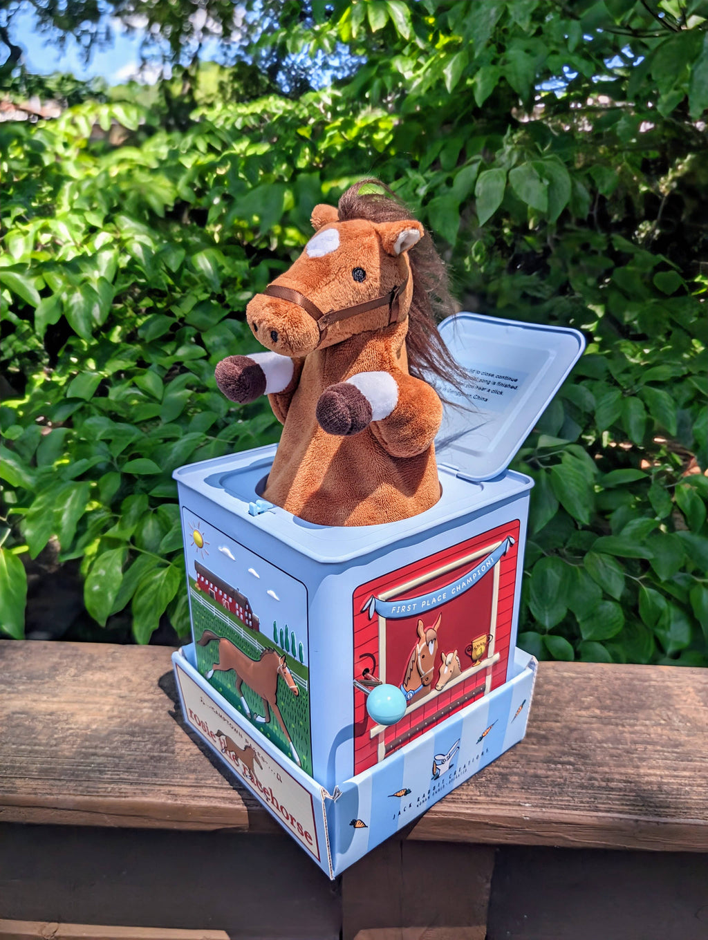 Jack Rabbit Creations- Rosie the Racehorse Jack in the Box