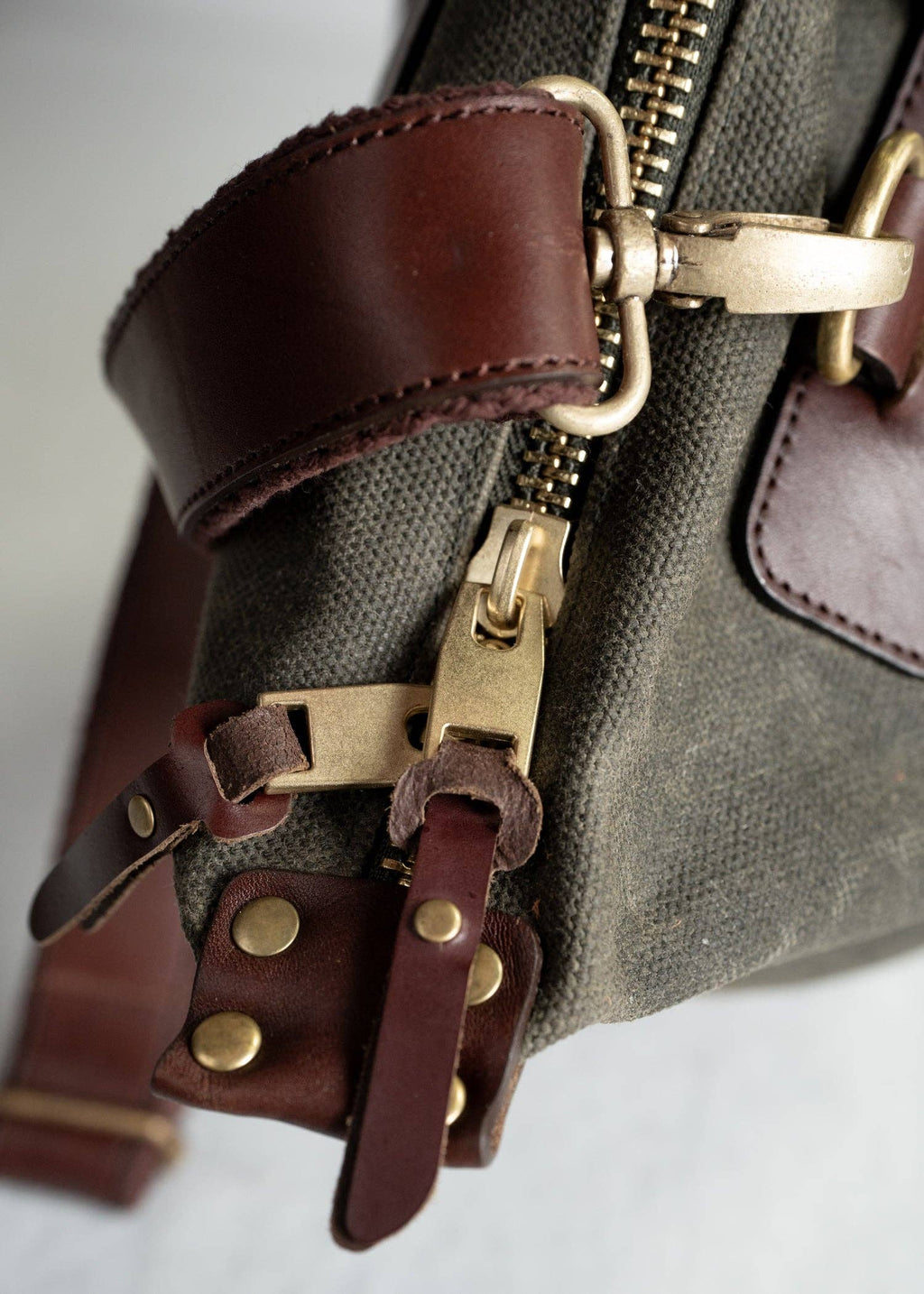 Iron & Resin- Waxed Canvas Tote Bag