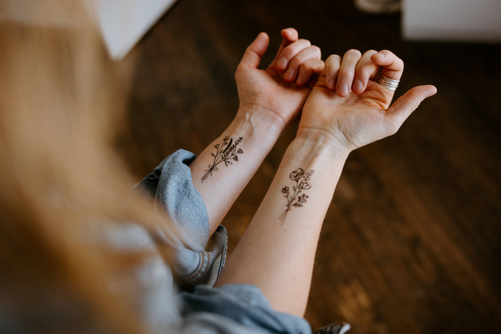 Saint Tattoos- Wildflower Temporary Tattoos