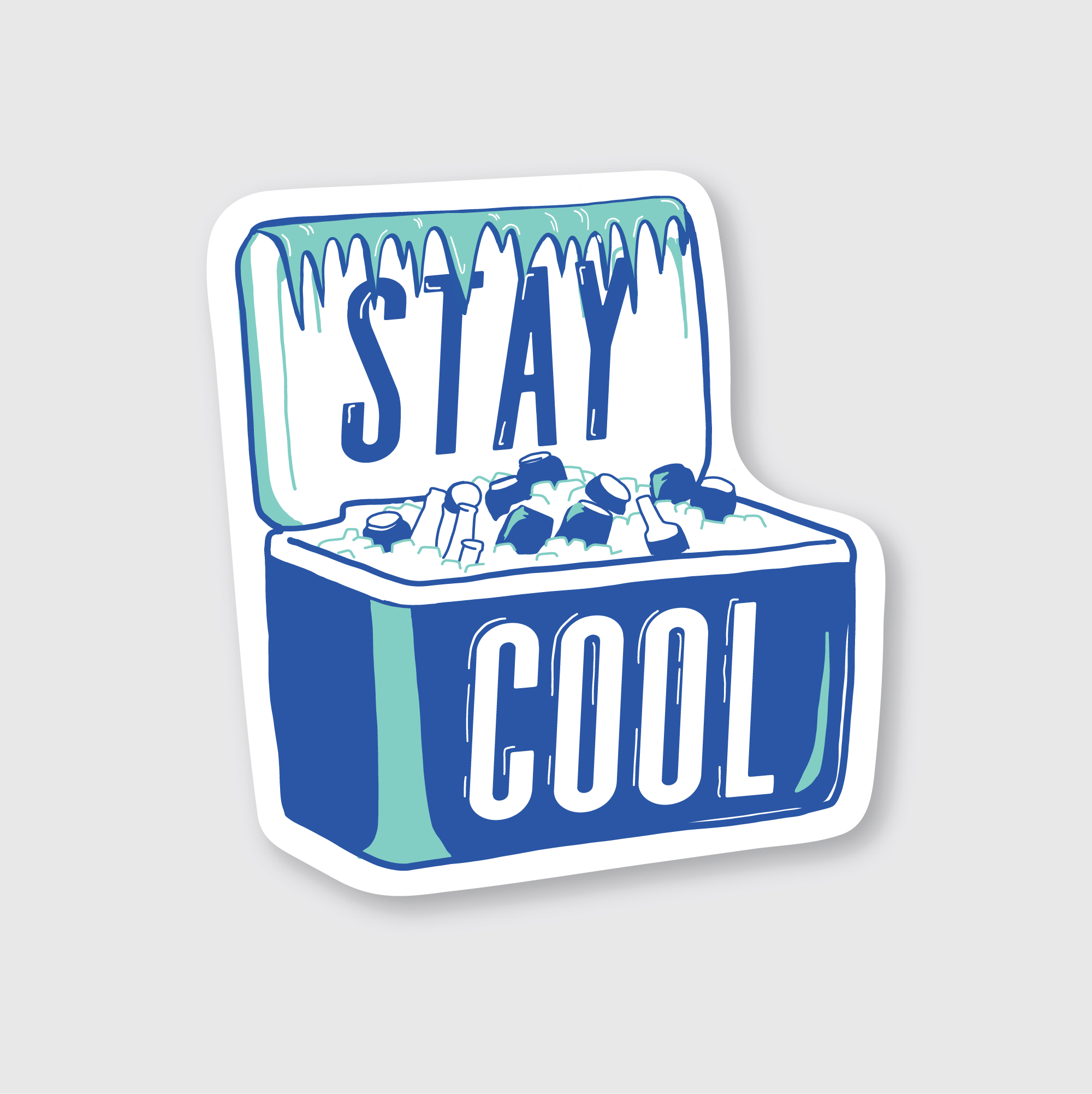 Pike Street Press- Stay Cool Cooler Sticker
