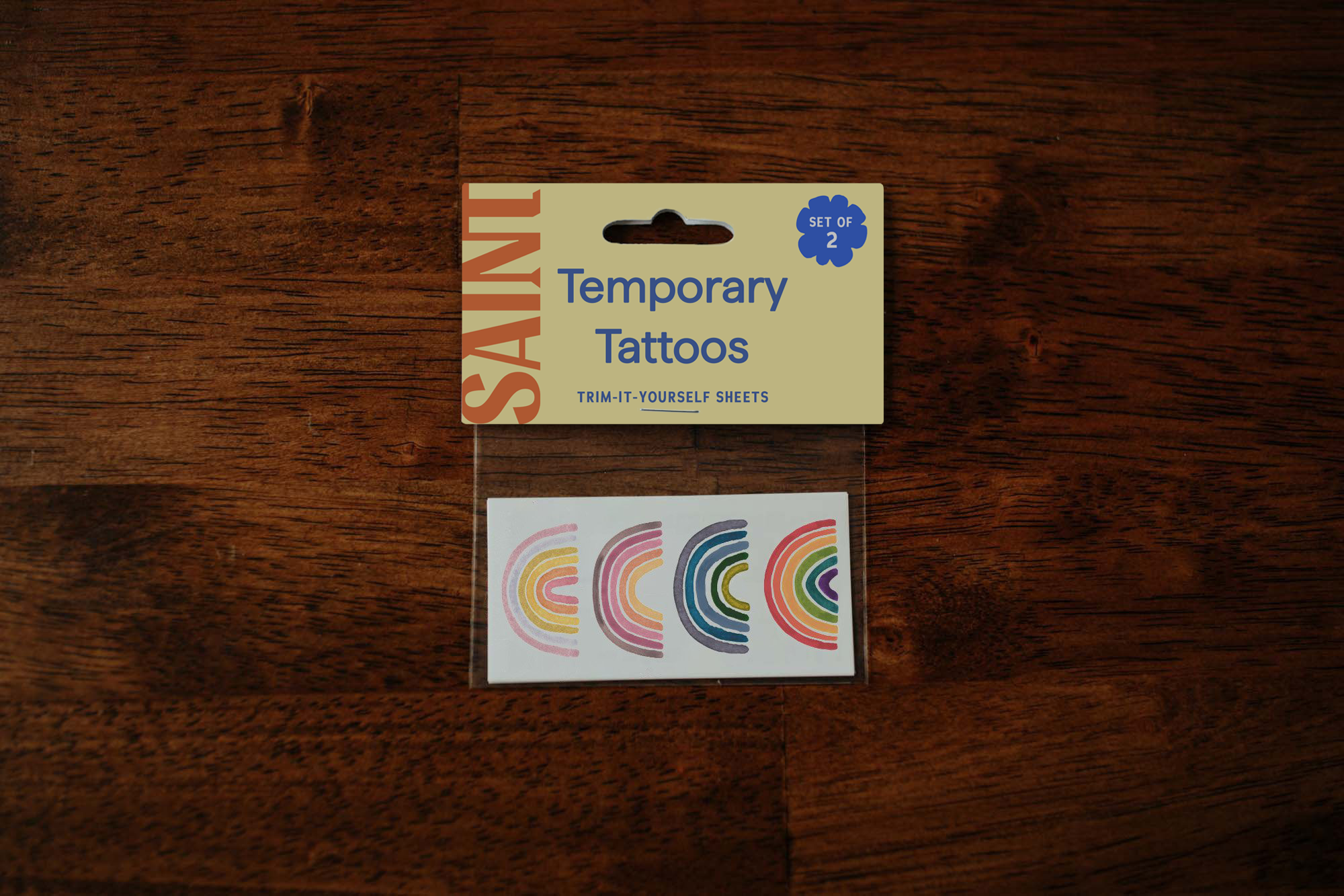 Saint & Company- Rainbows Temporary Tattoos