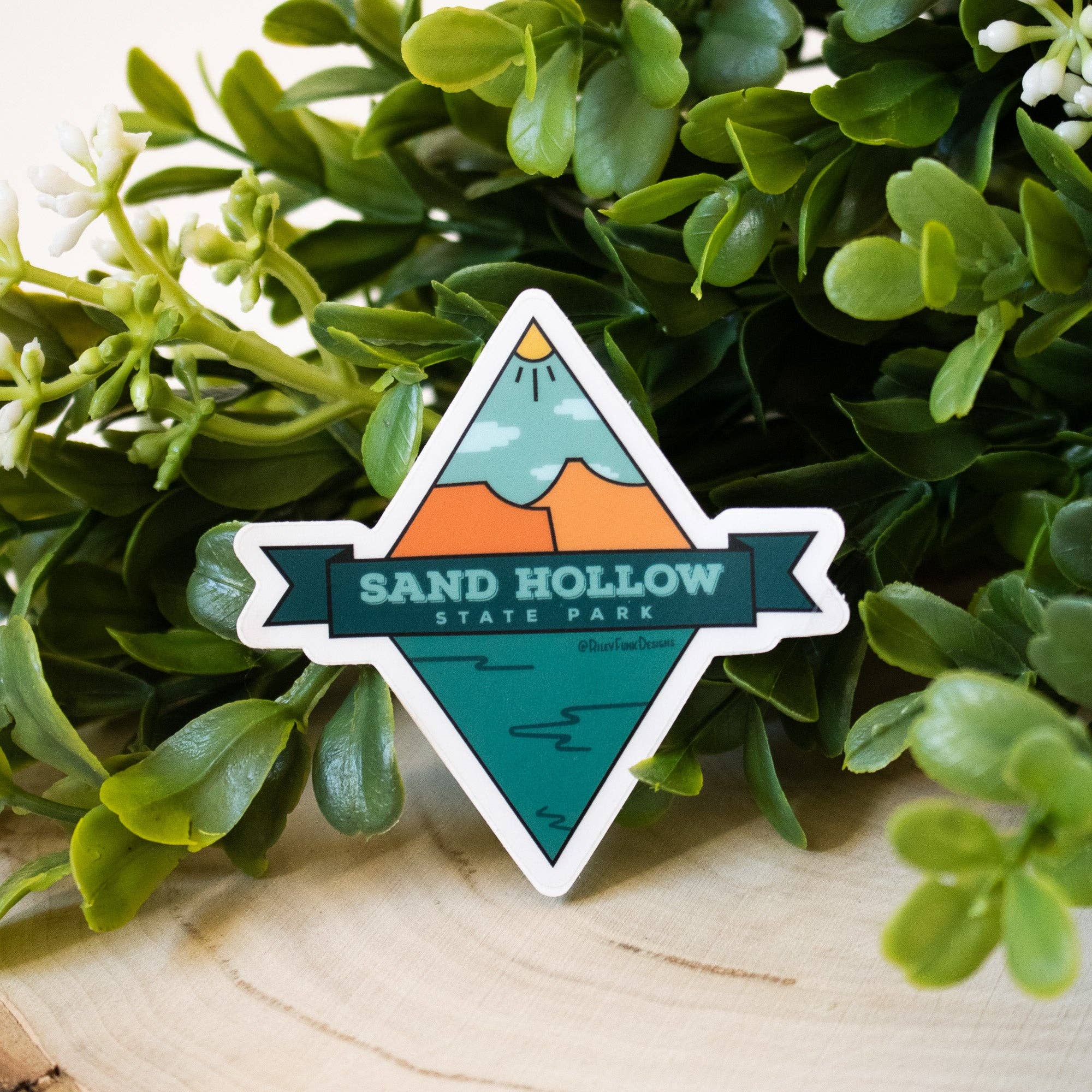 Riley Funk- Sand Hollow State Park Diamond Clear Sticker