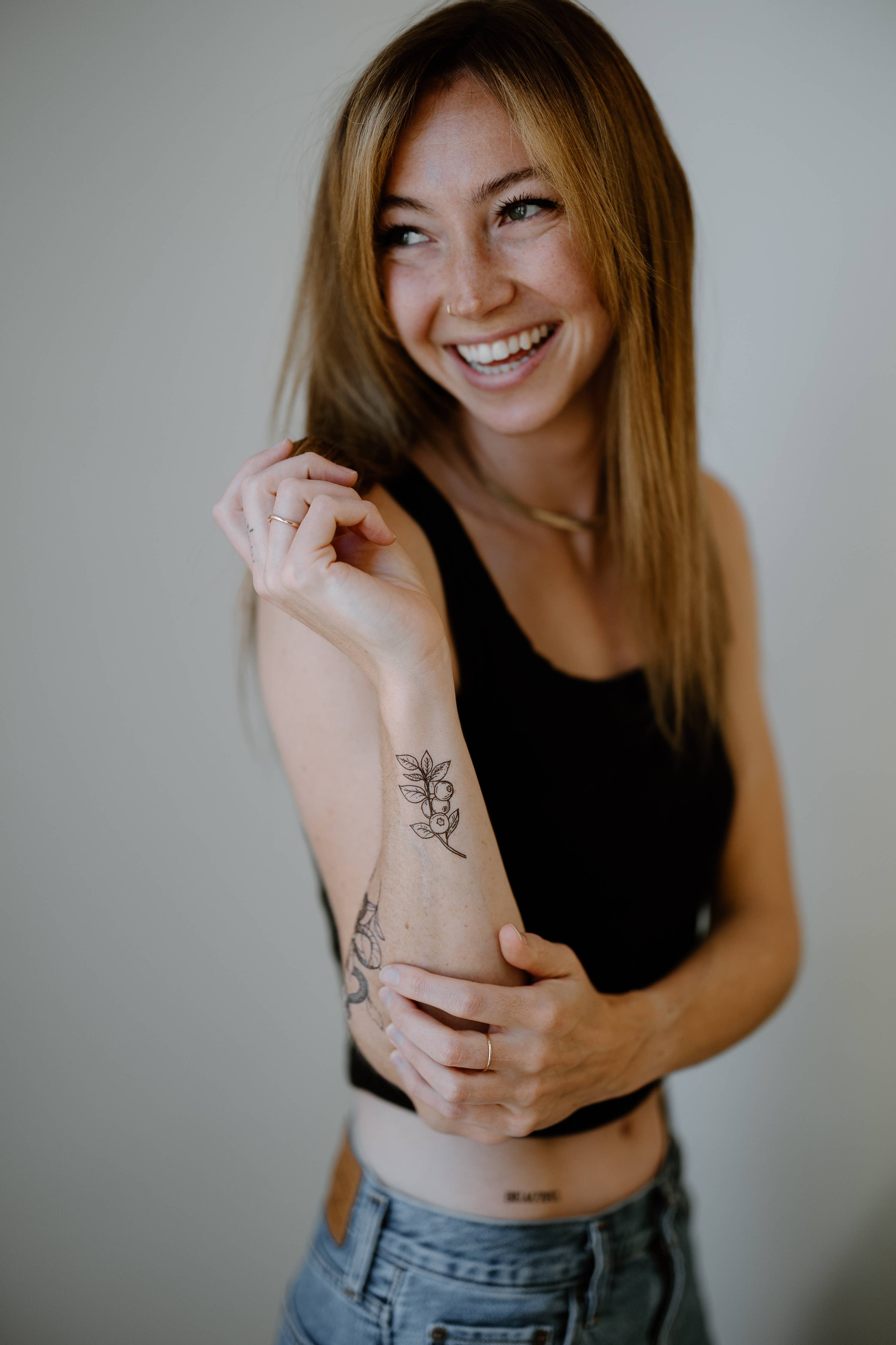 Saint Tattoos- Blueberry Branch Temporary Tattoos