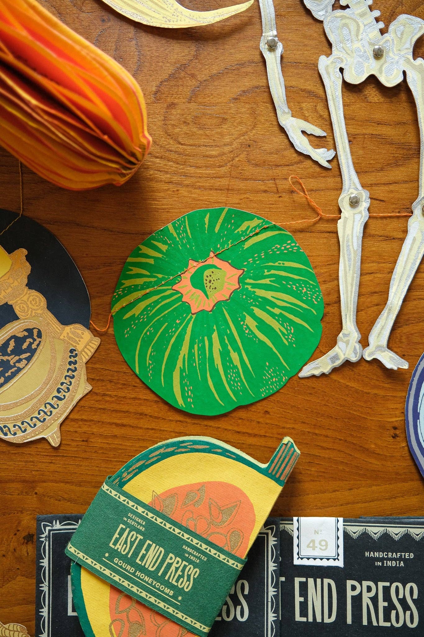 East End Press- Pumpkin Sewn Garland