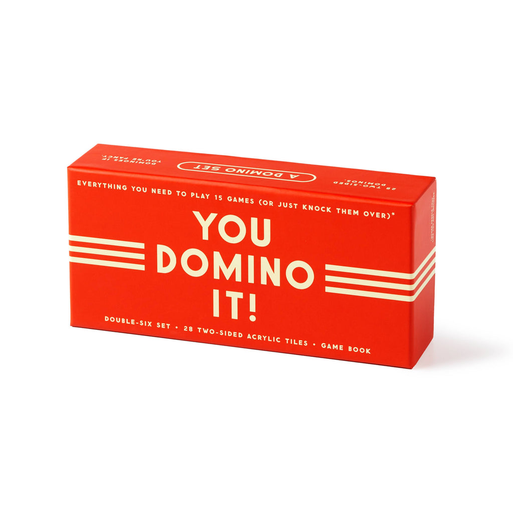 Chronicle Books- Brass Monkey You Domino It! Domino Game Set