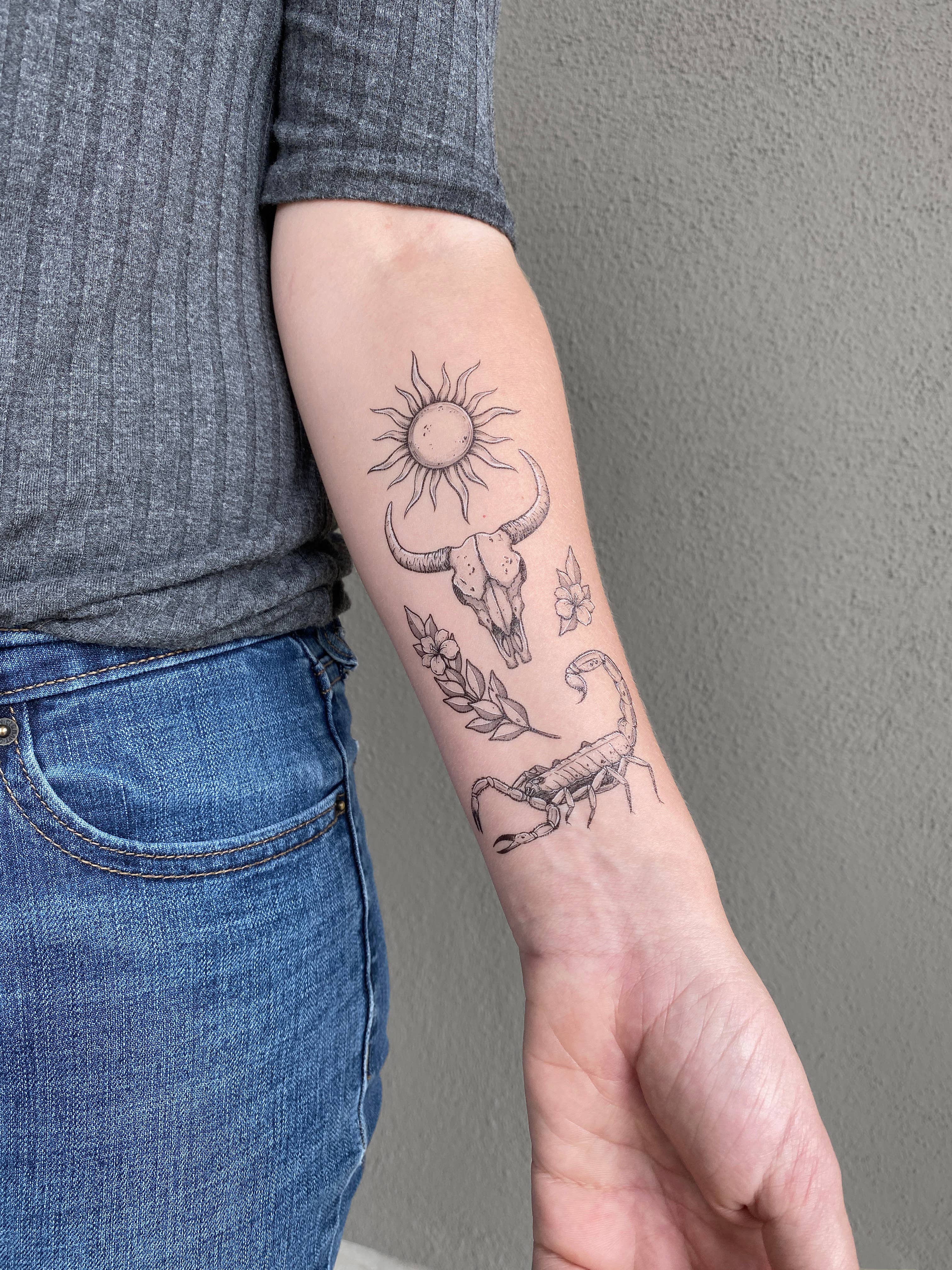 NatureTats - Sunlit South Temporary Tattoo