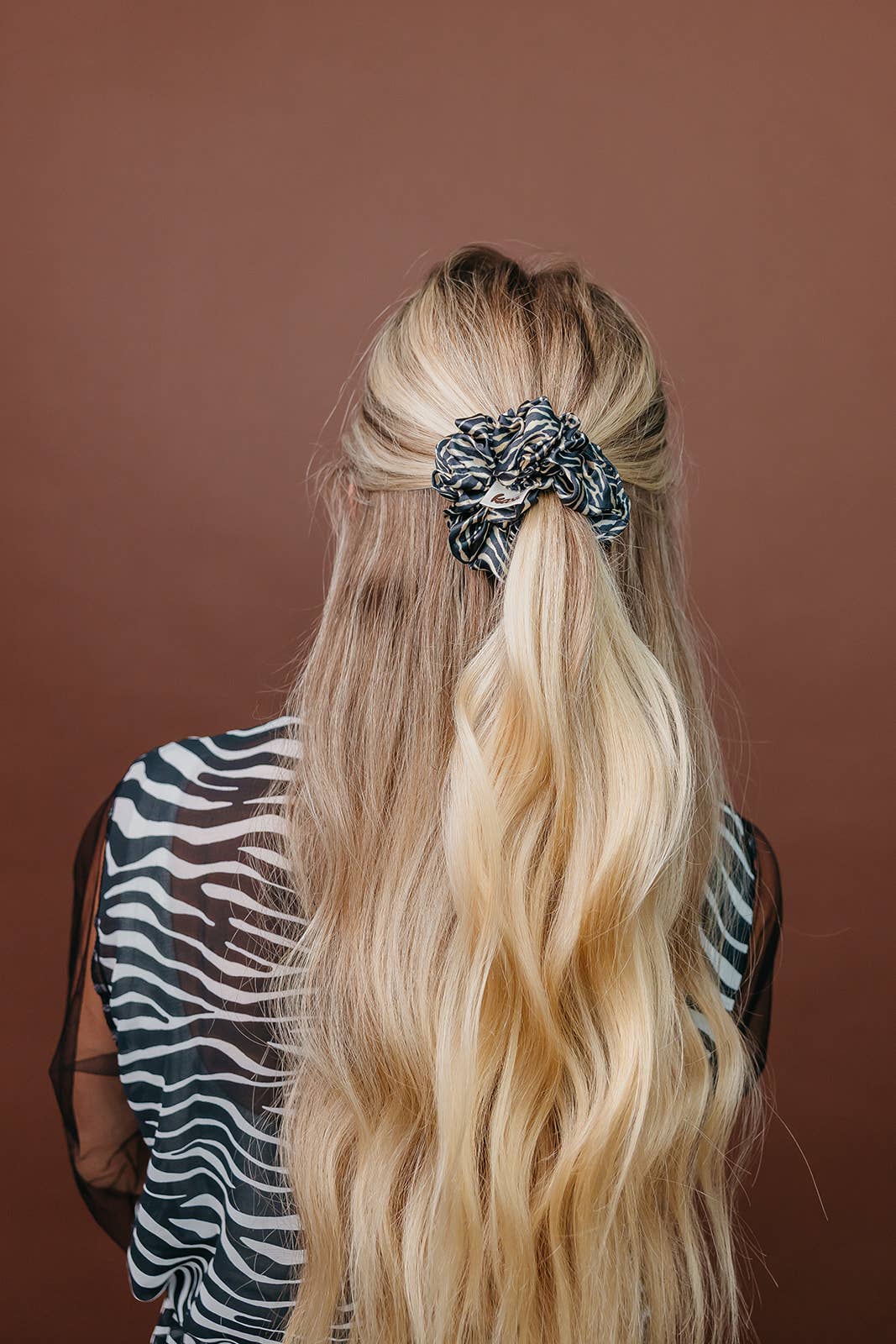 KAXI- KAXI X Whitney Leavitt House of Her Zebra Midi Scrunchie