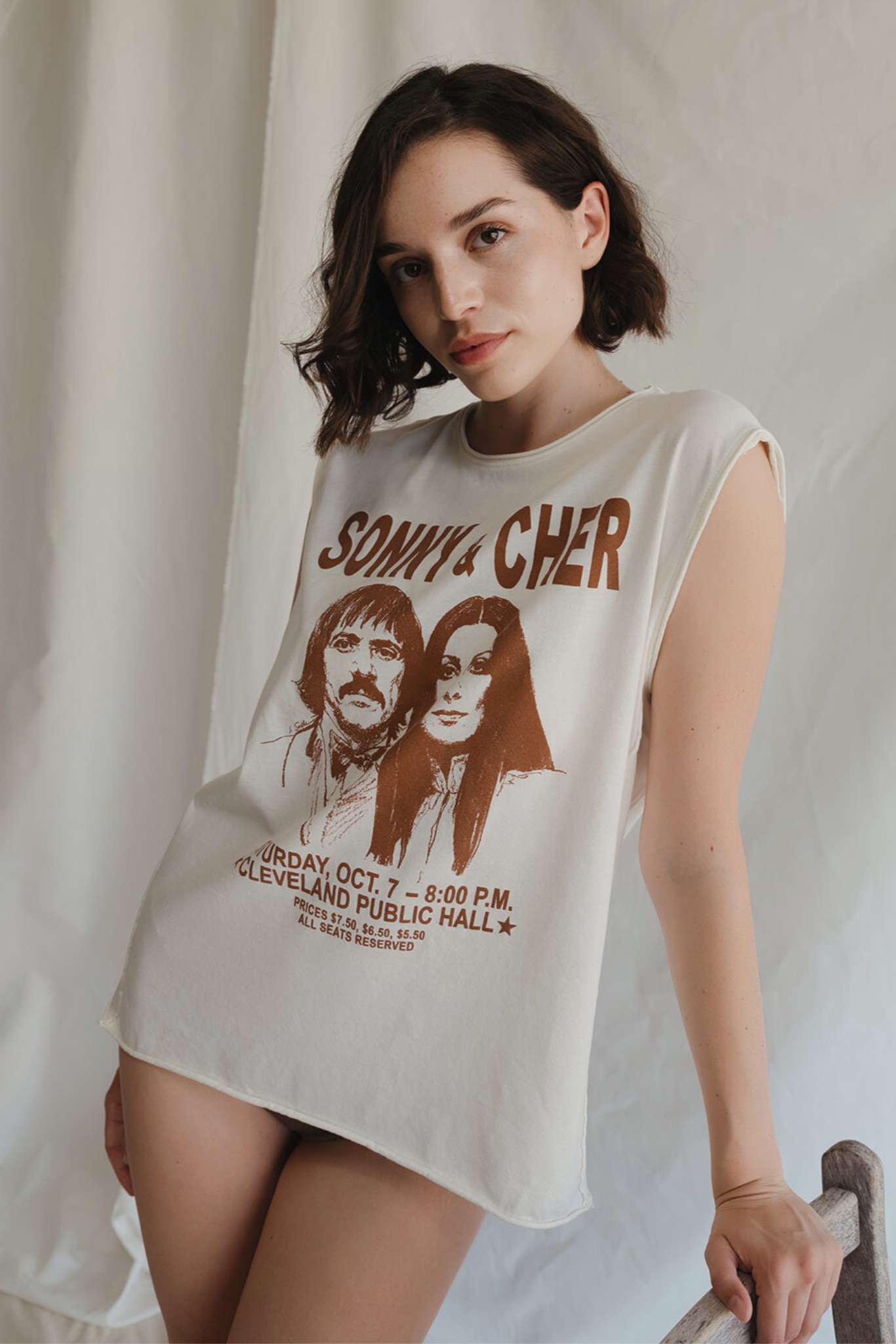 People of Leisure- Sonny & Cher Oversized Tank
