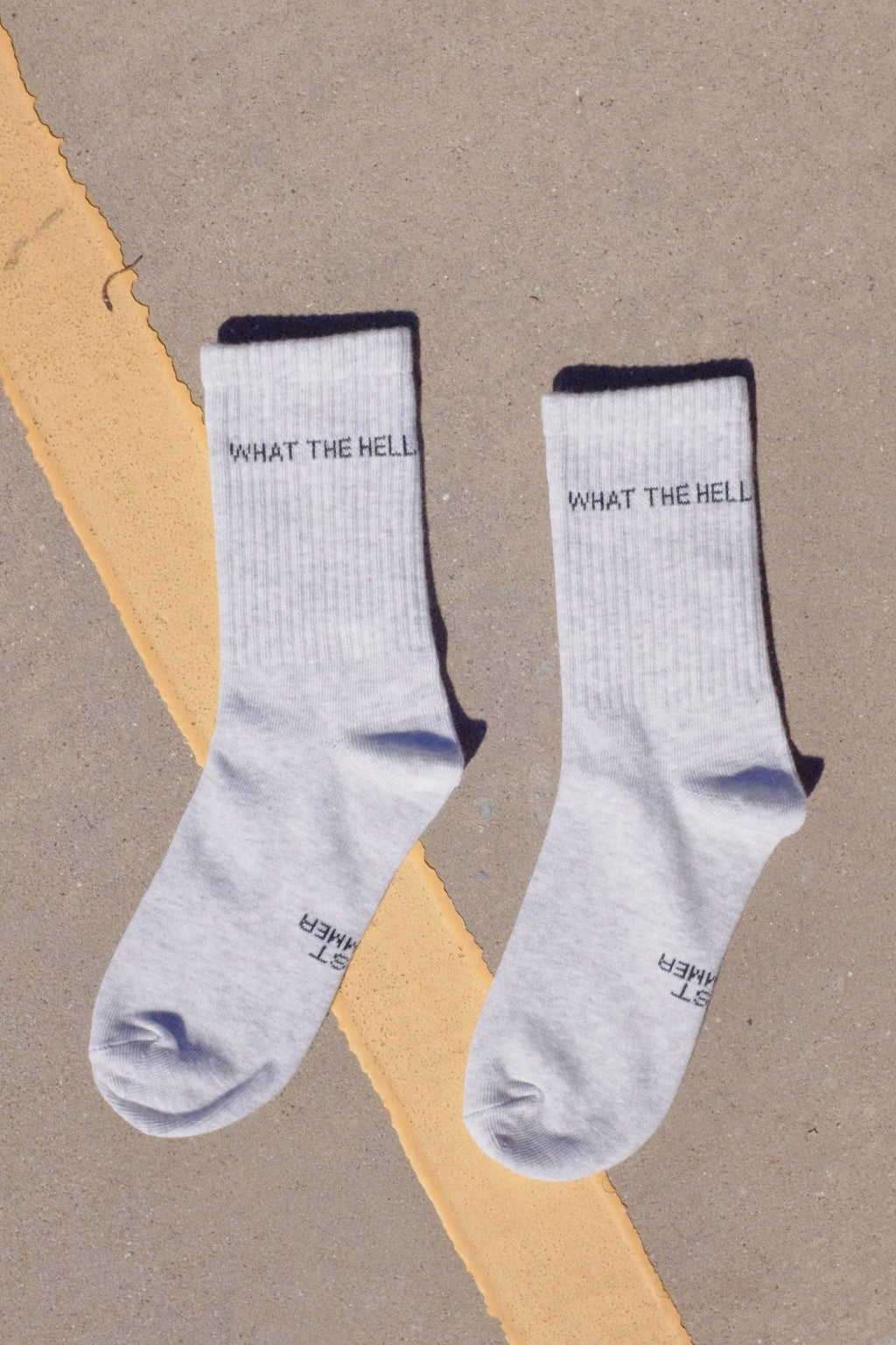 First Summer- What The Hell Ribbed Crew Socks