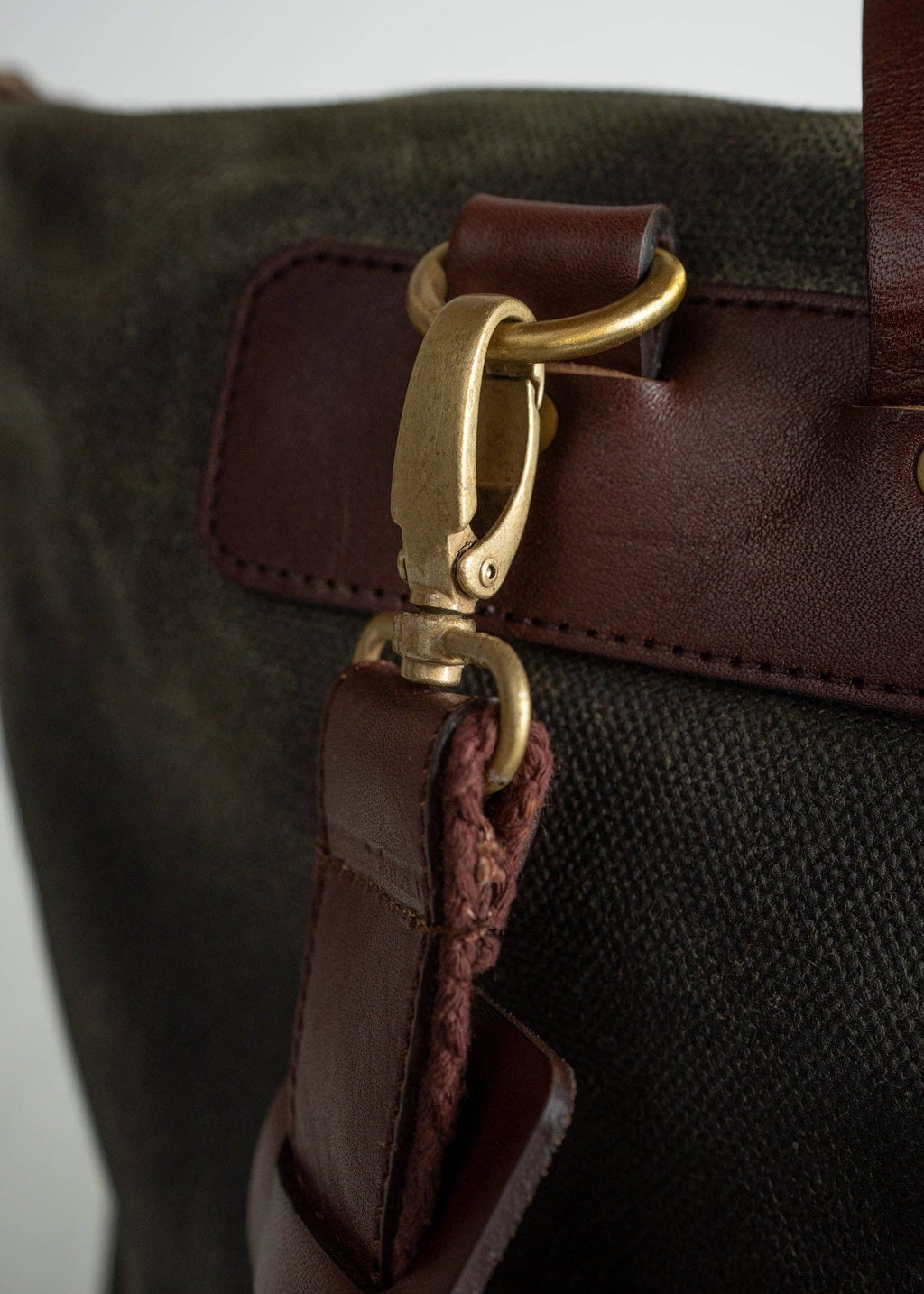 Iron & Resin- Waxed Canvas Tote Bag