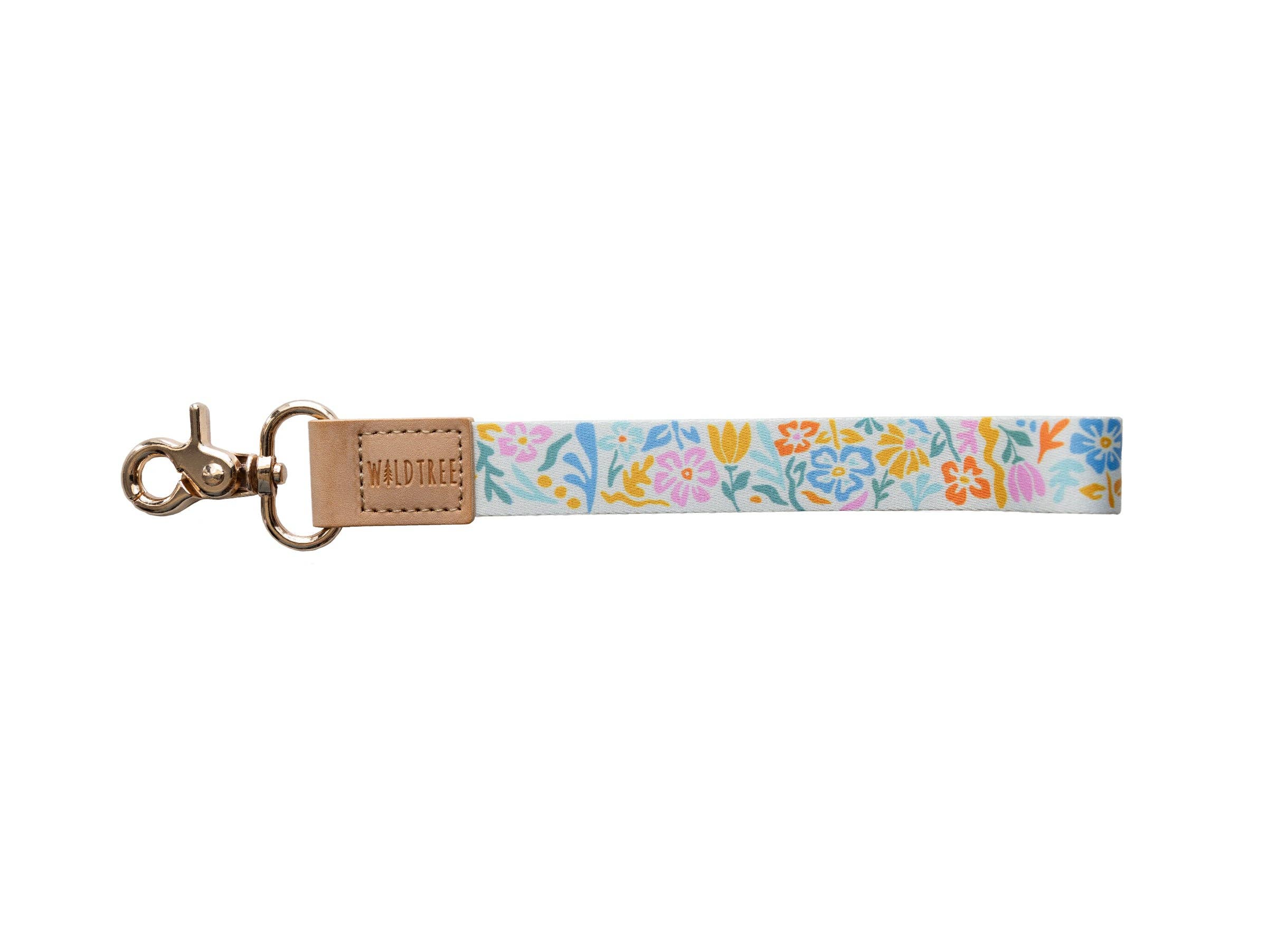 Wildtree- Summer Floral Wristlet Keychain - Floral Printed Design
