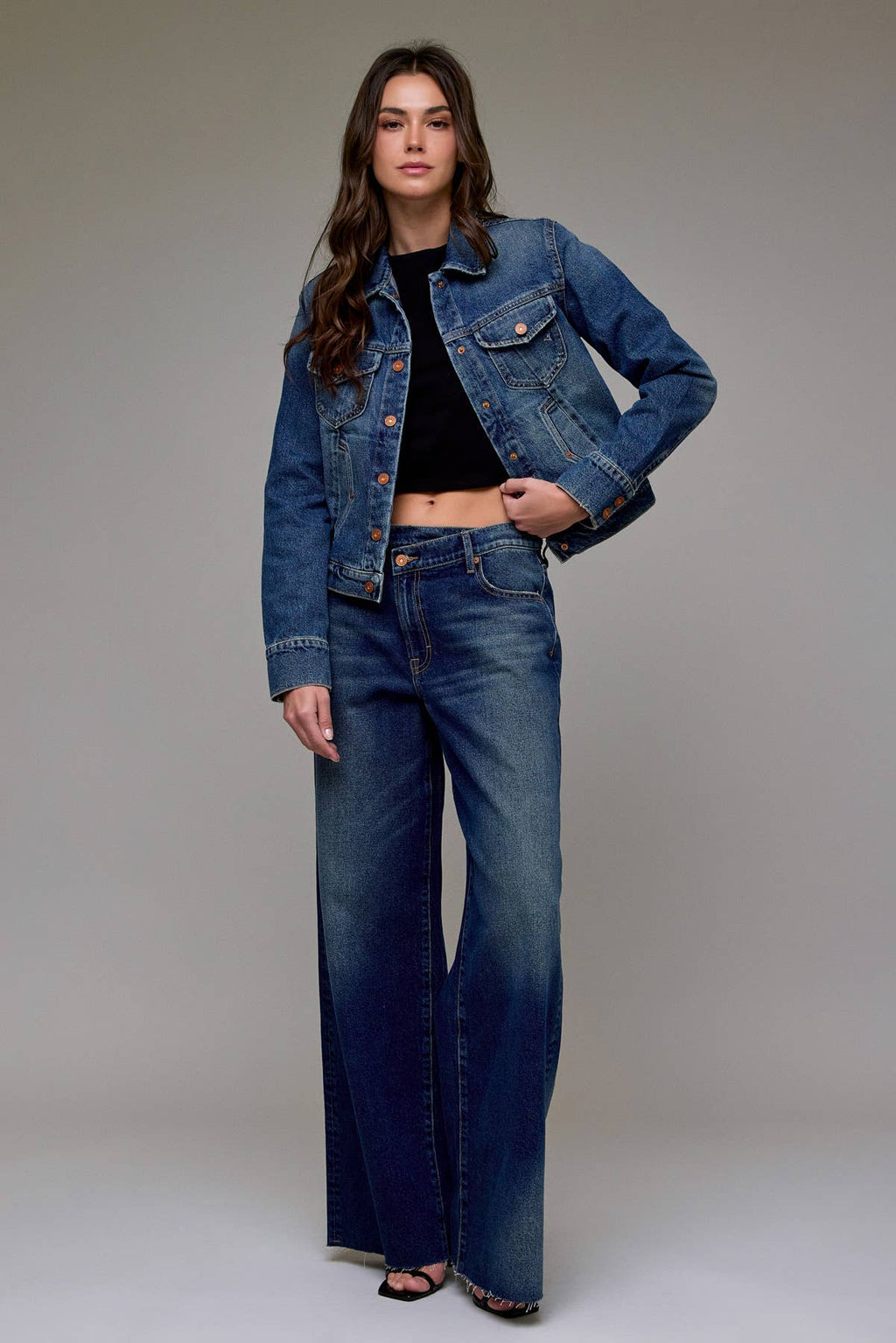Hidden Jeans- Dark Wash Classic Trucker Jacket