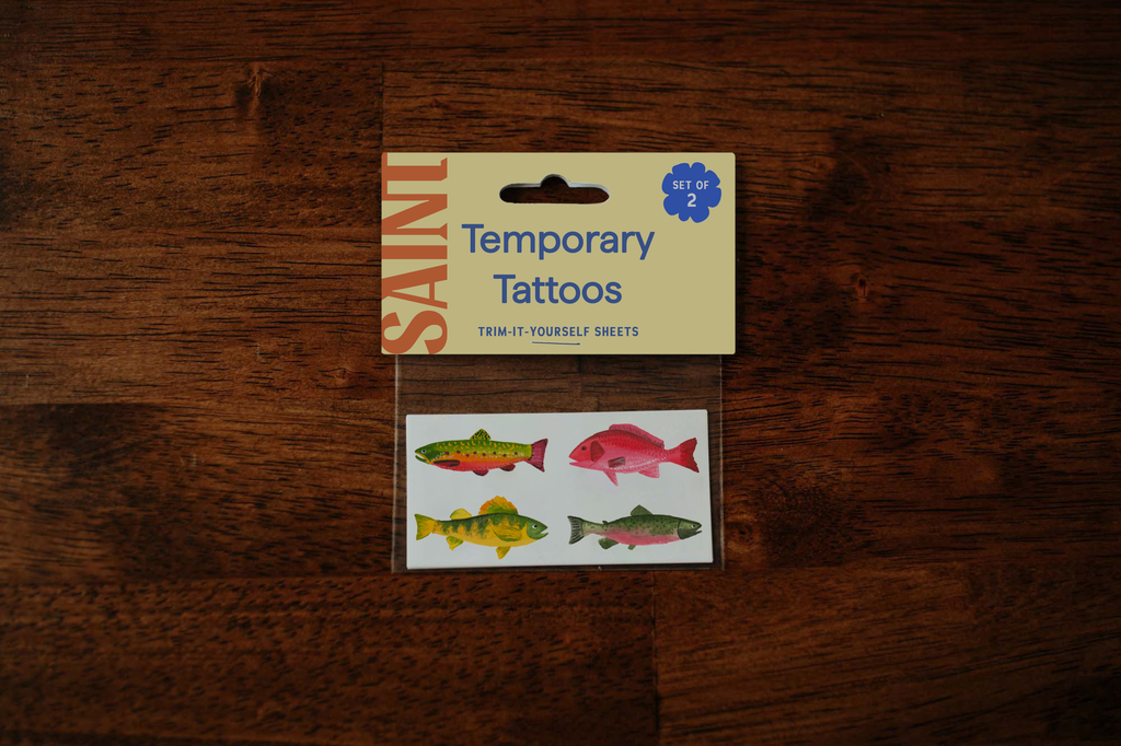 Saint & Company- Gone Fishin' Temporary Tattoos