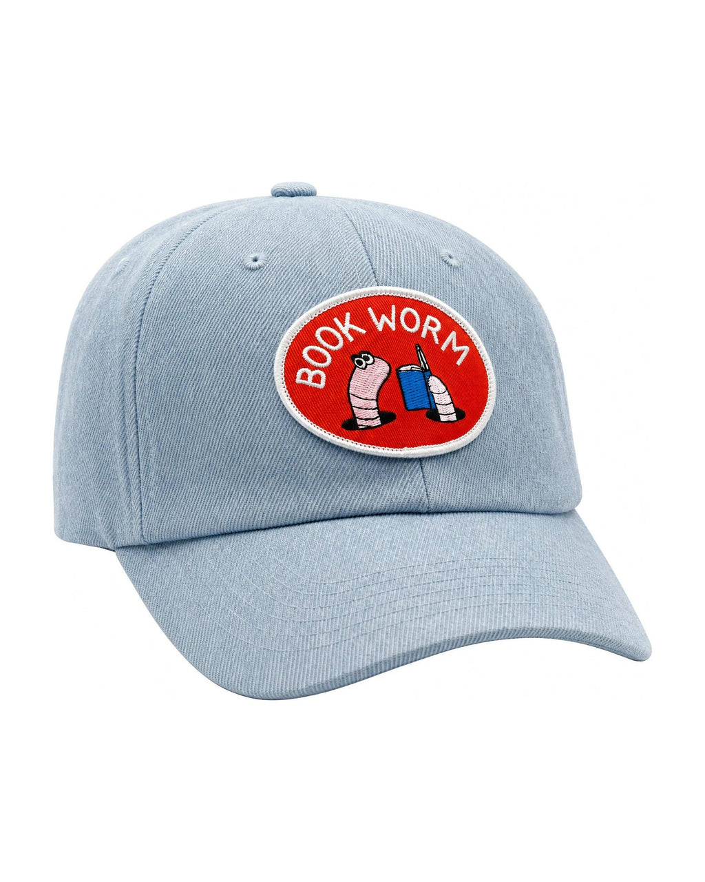 Trek Light- 100% Cotton Denim Dad Hat | Book Worm