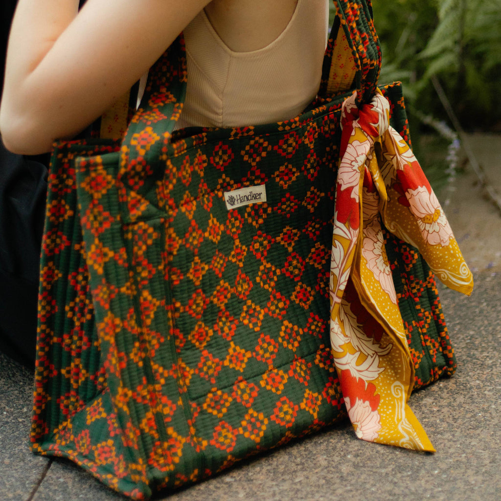 Handker Bandanas- Royce Quilted Tote