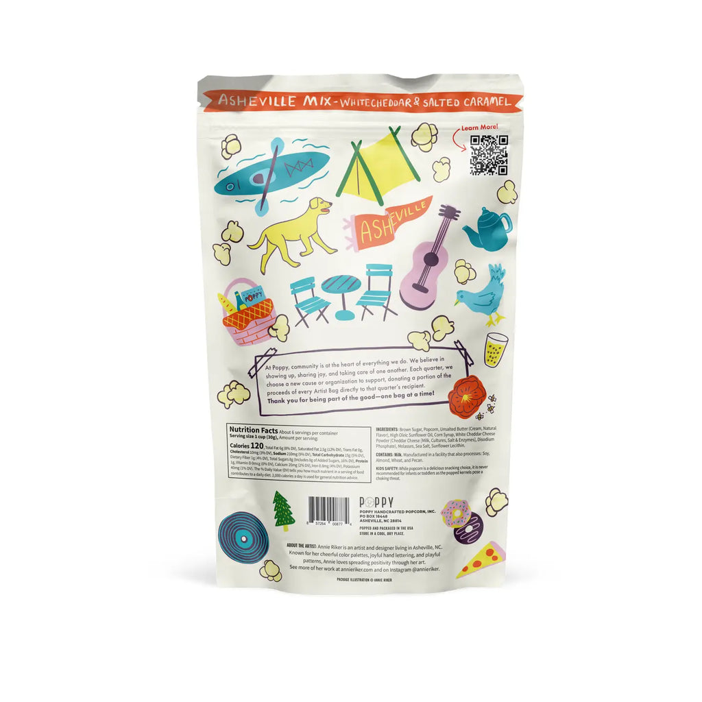 Poppy Popcorn- Asheville Mix Artist Bag Popcorn