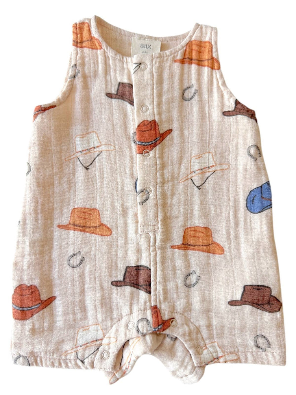 SIIX Collection- Western / Muslin Shortie Romper