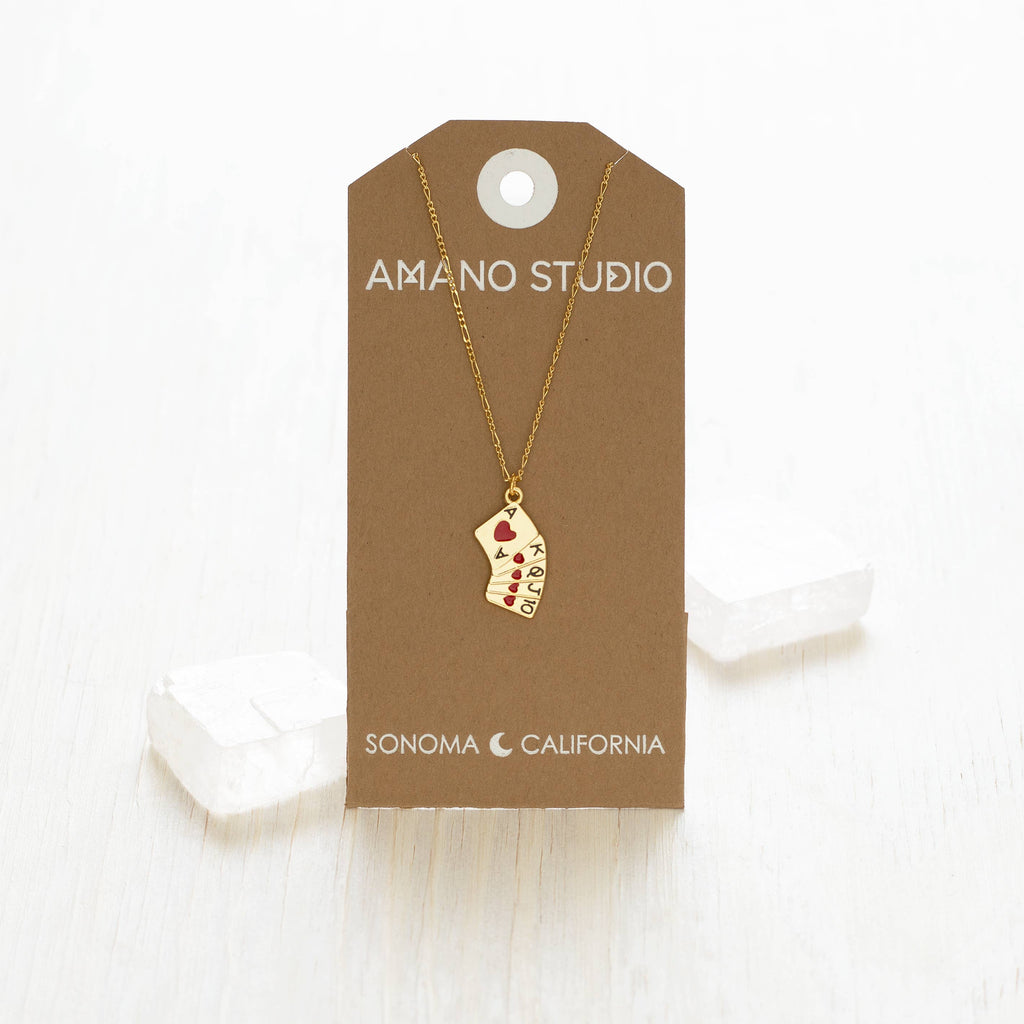Amano Studio- Playing Cards Charm Necklace