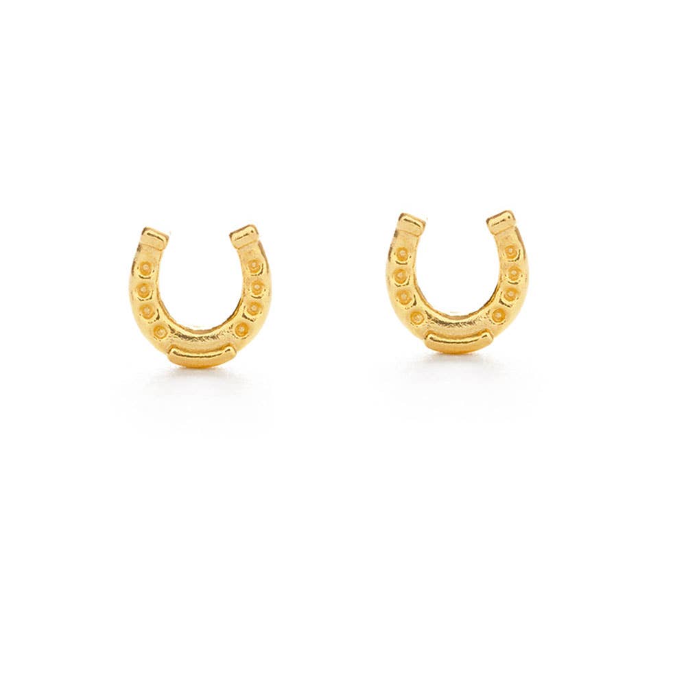 Amano Studio- Tiny Horseshoe Stud Earrings