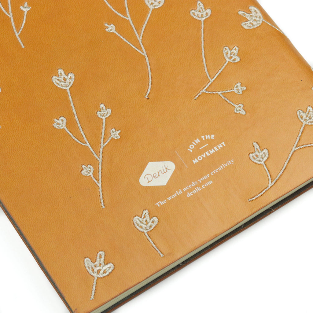 Denik- Samantha Embroidered Layflat Journal Notebook