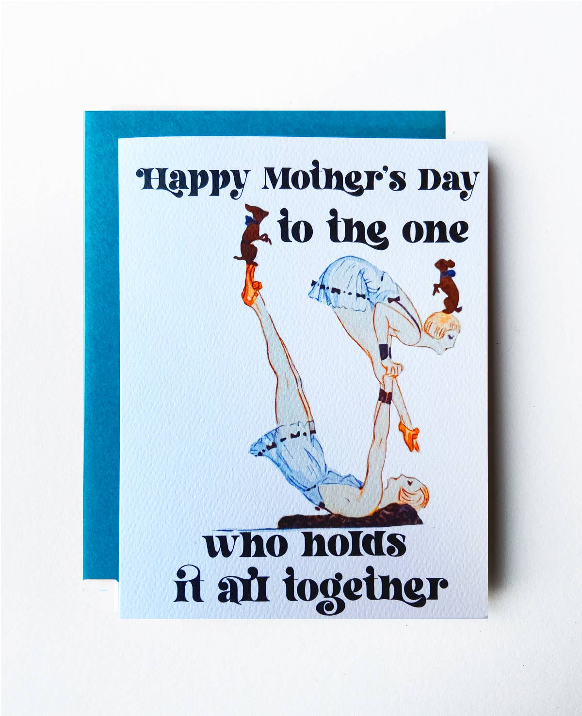 The Twentieth- Art Deco Holds It Together Vintage Mother's Day Card