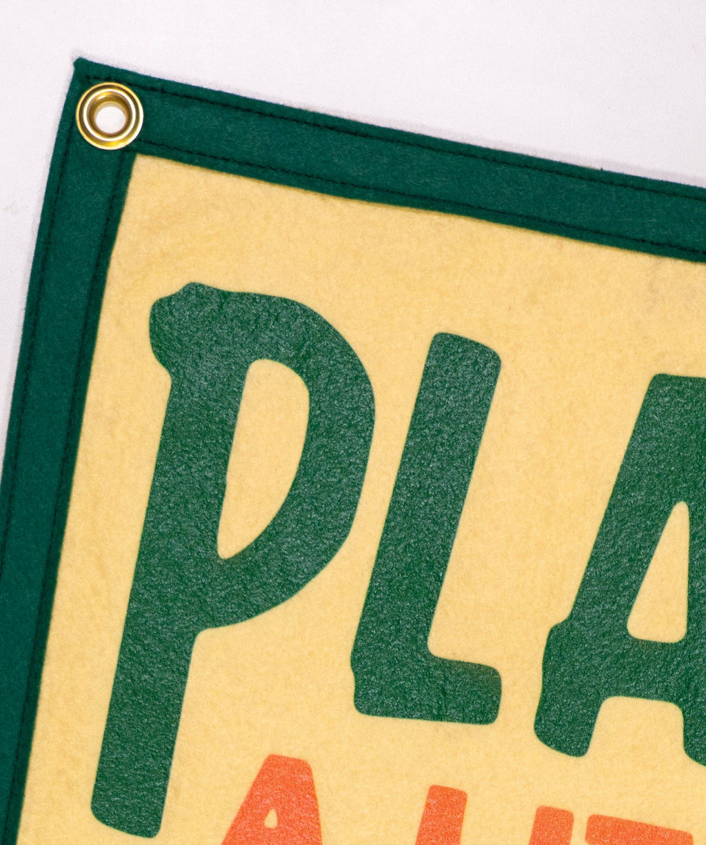 Oxford Pennant- Plant A Little Garden Eat A Lot Of Peaches Camp Flag • John