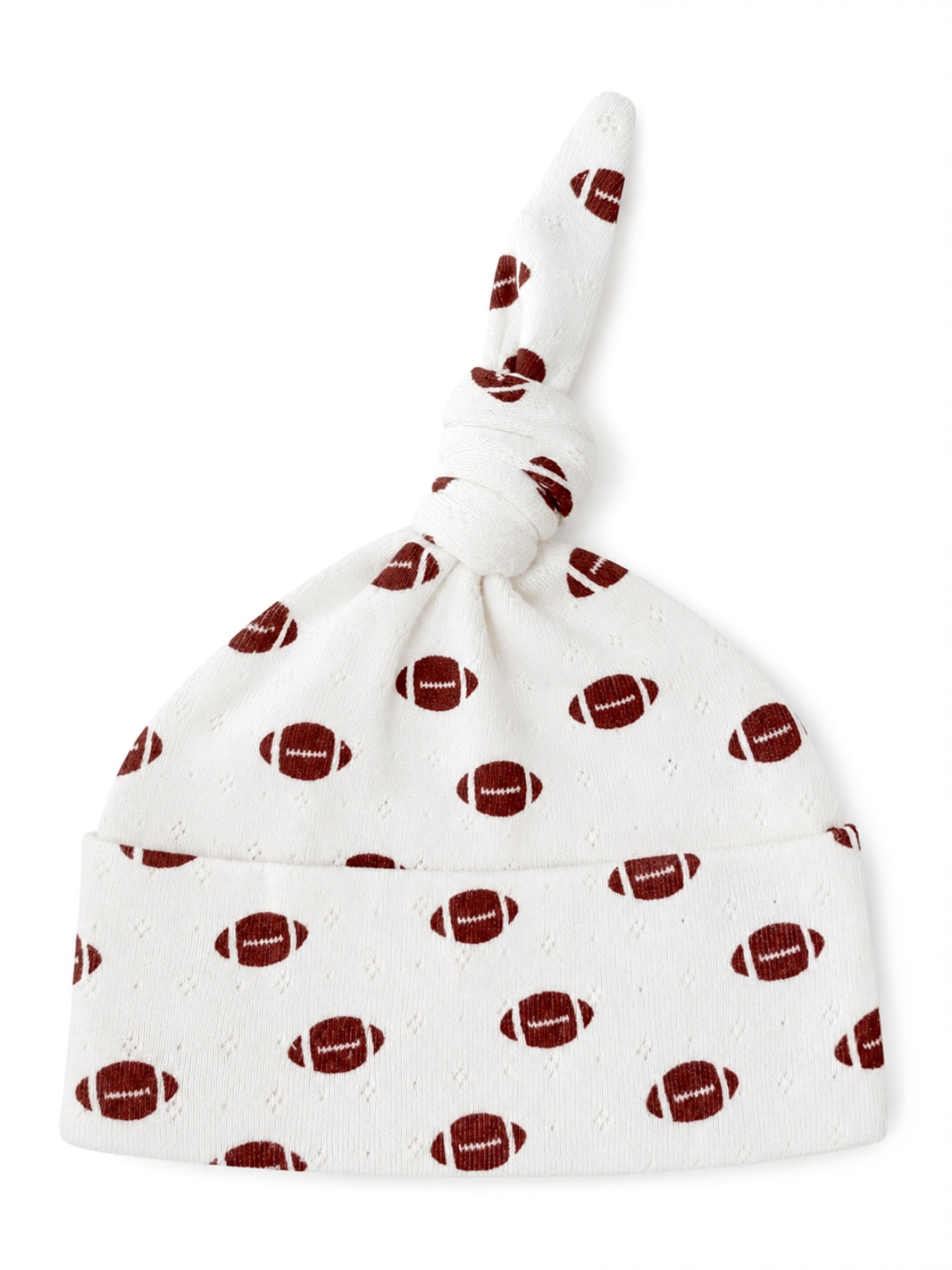 SIIX Collection- Football / Organic Pointelle Beanie