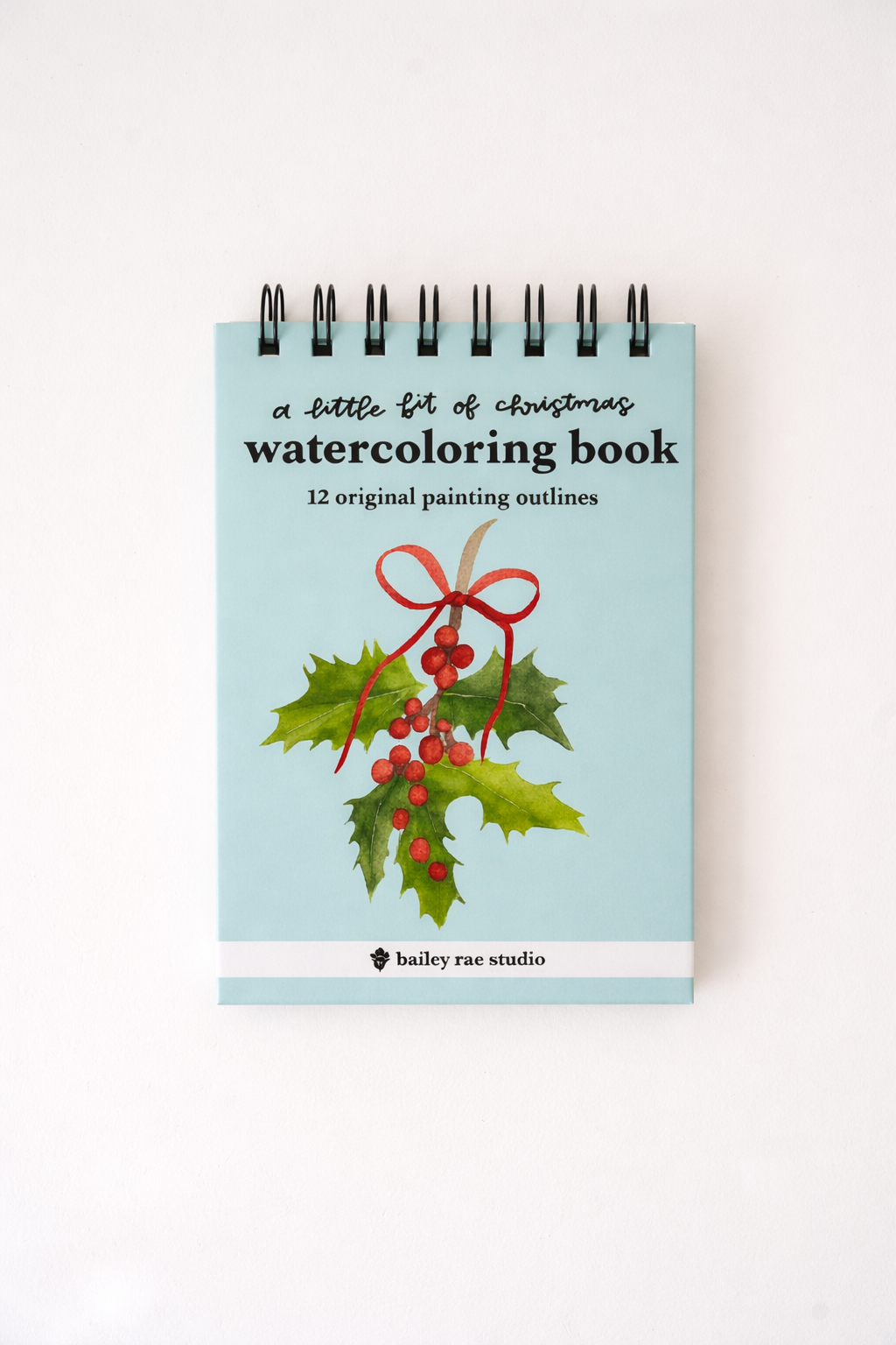 bailey rae studio- A little bit of christmas - mini watercoloring book