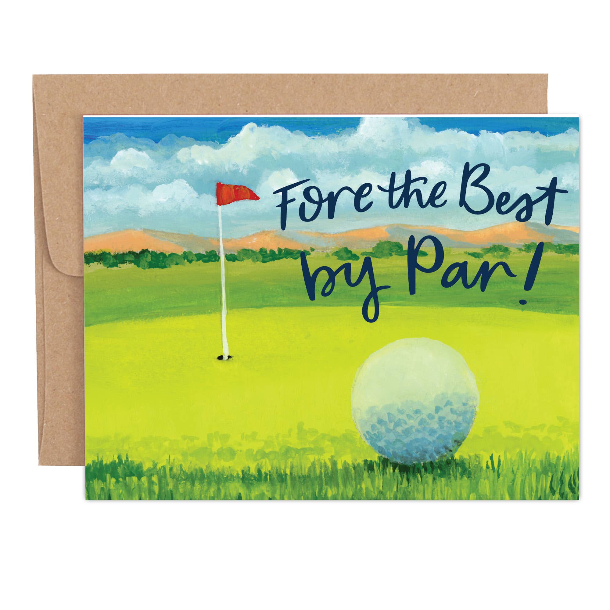 1canoe2- Fore the Best Golf Father's Day Greeting Card