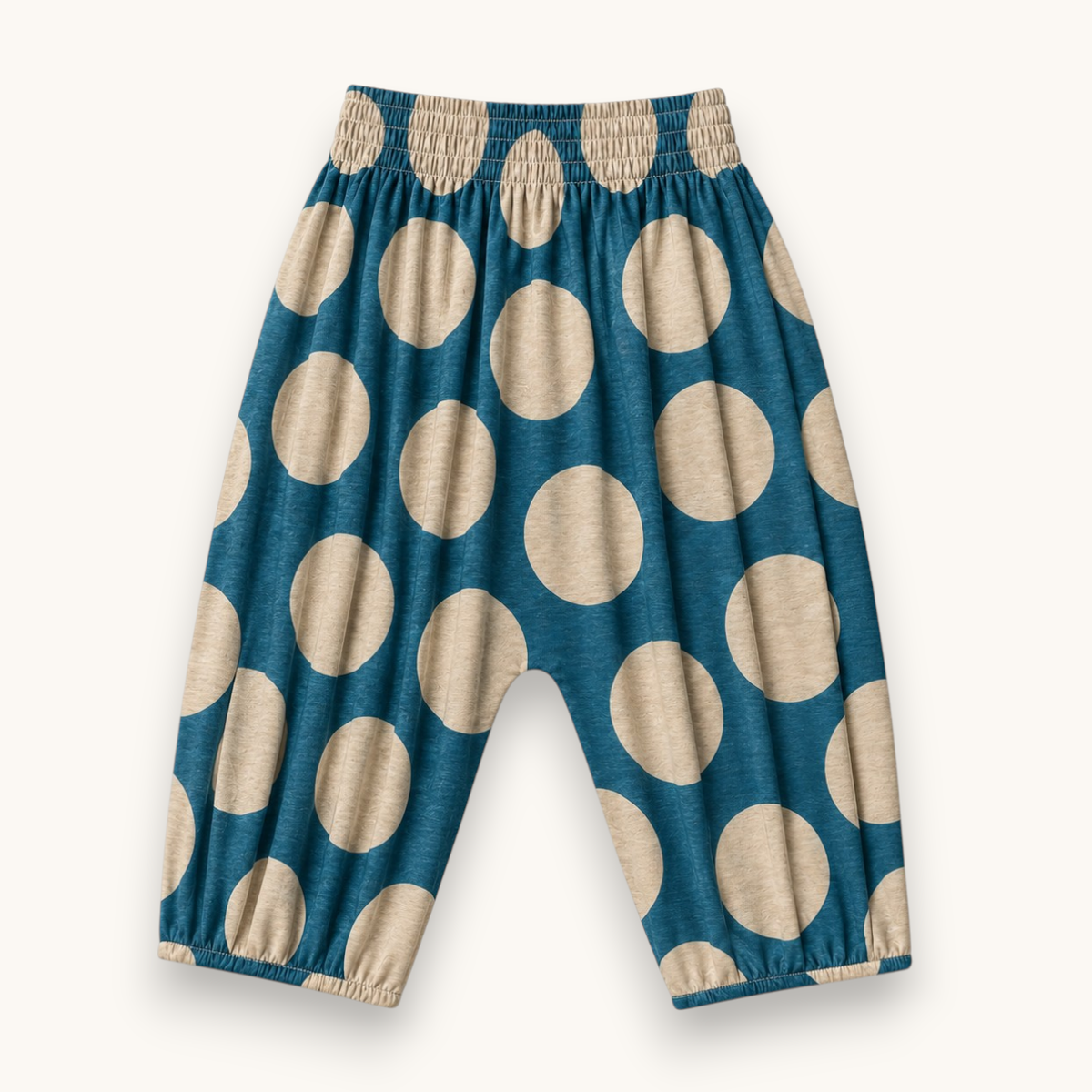 Best Day Ever Kids- Kids Polkadot Baggy Pant - Blue Note Hammer Pant