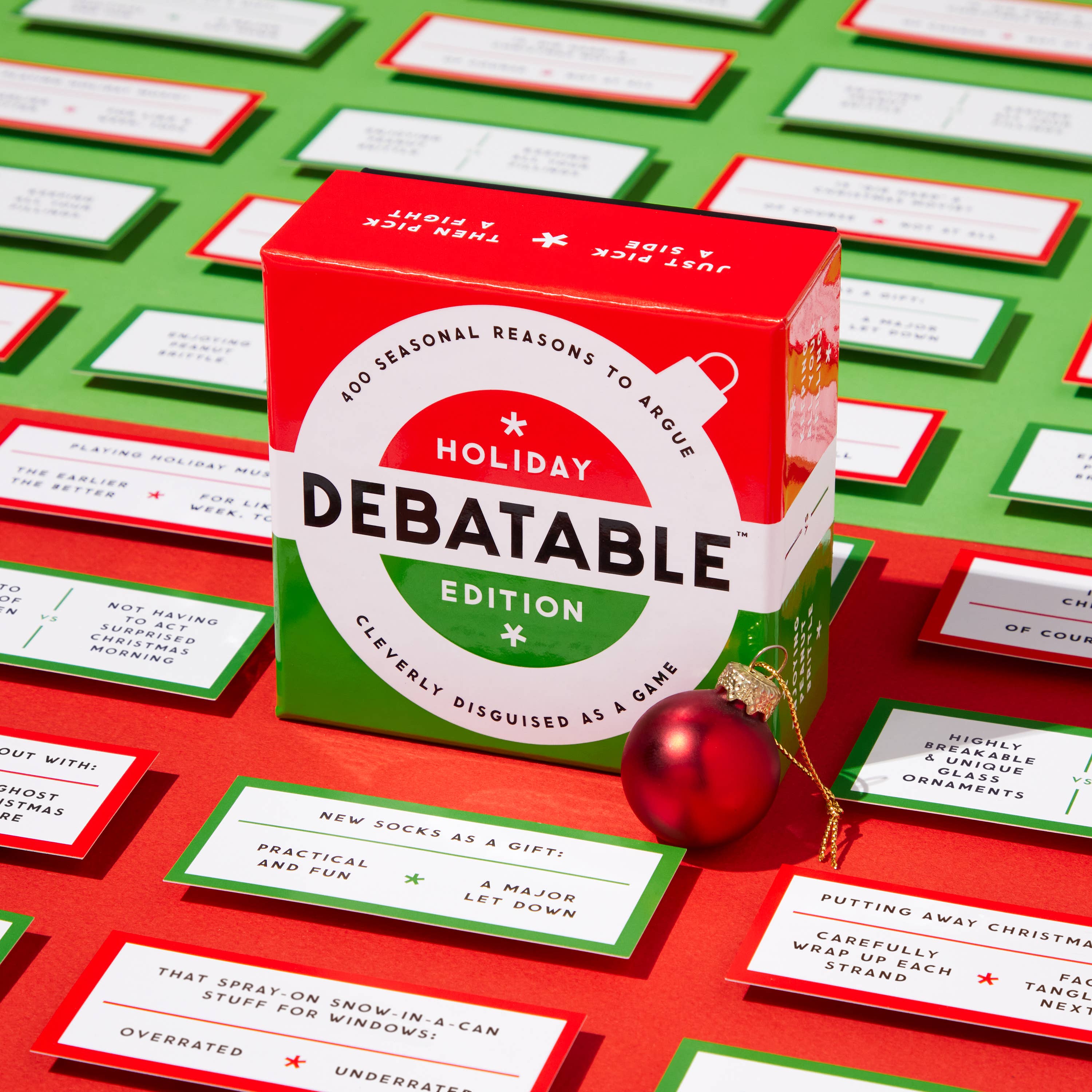 Chronicle Books- Brass Monkey Debatable Holiday Edition Social Game