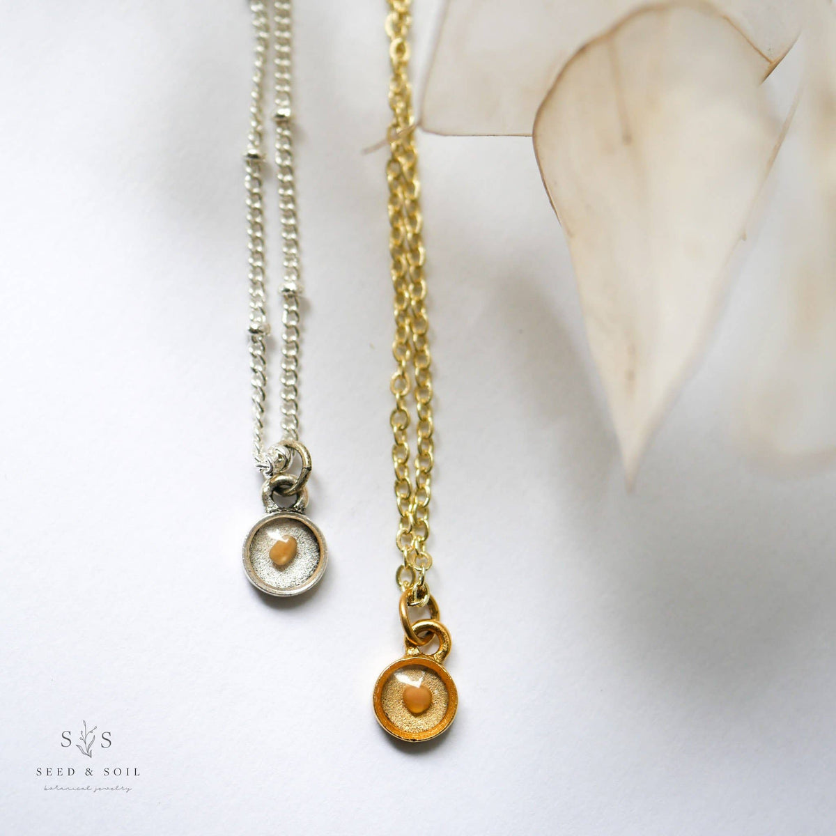 Seed & Soil- Tiny Mustard Seed Necklace