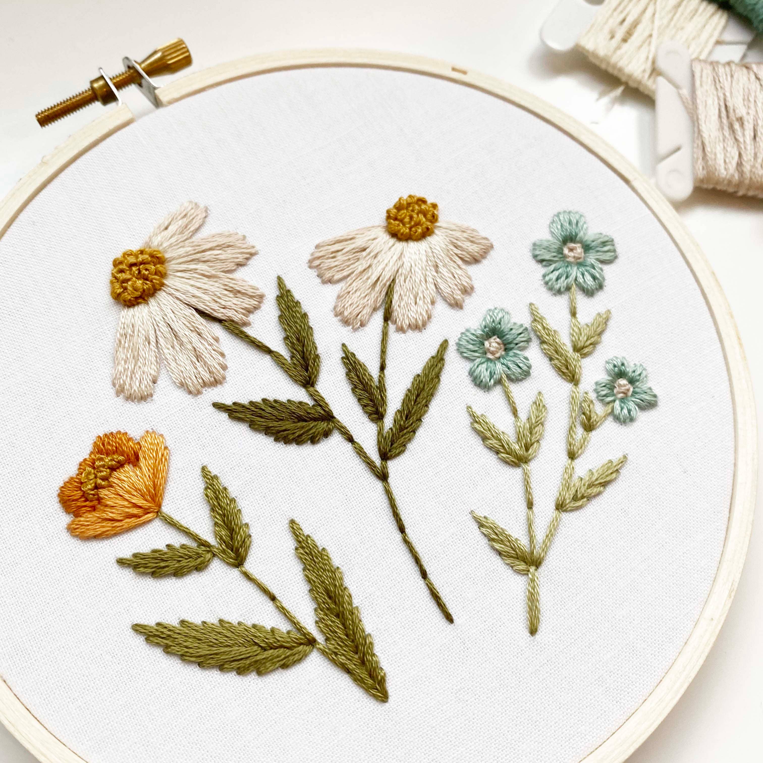 Urbann Nest- Wildflower Embroidery Kit
