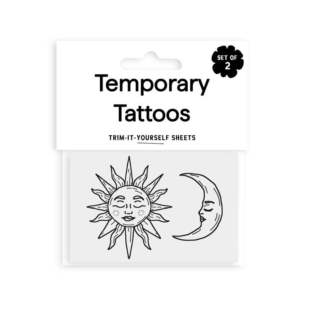 Saint Tattoos- Sun + Moon Temporary Tattoo