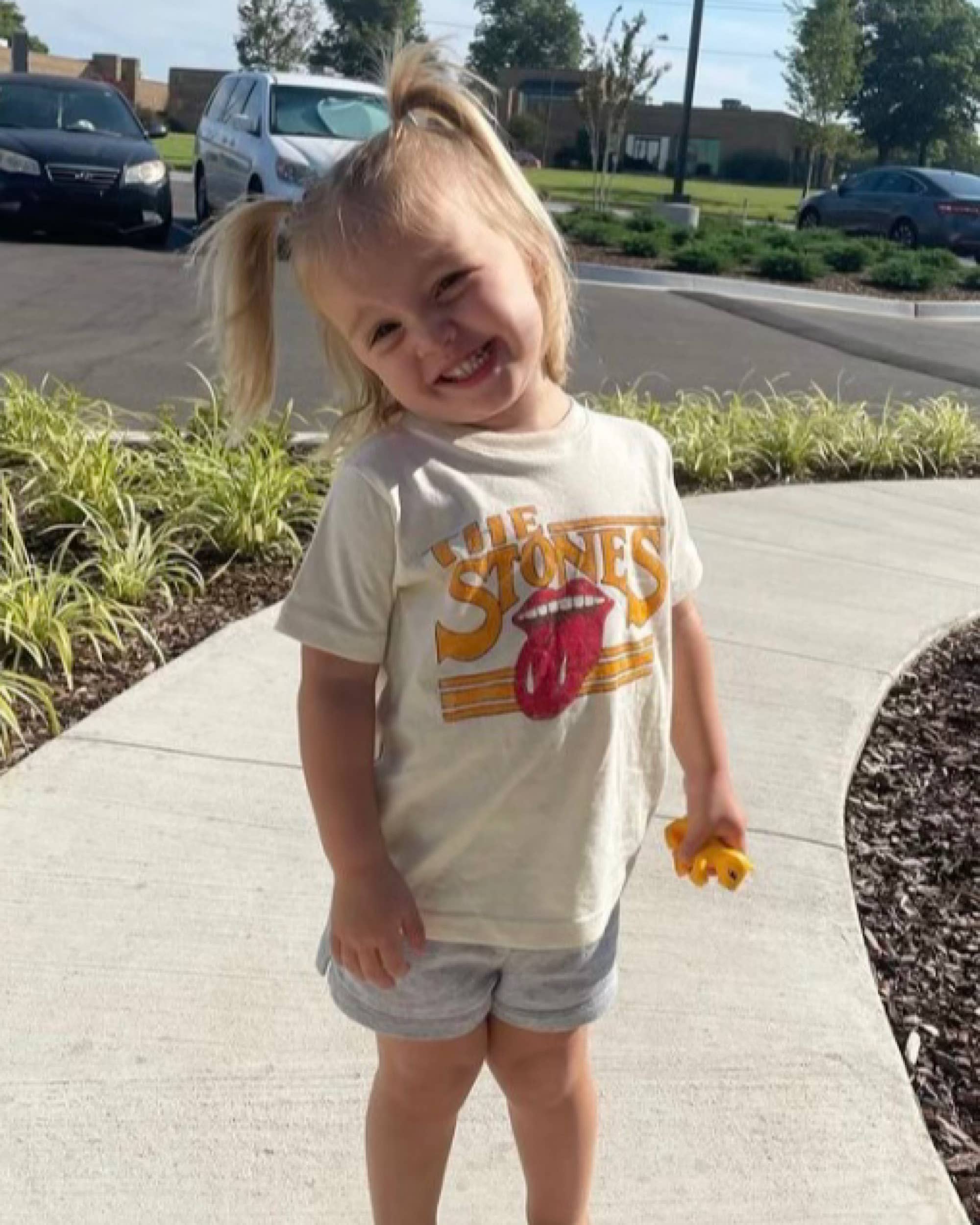 LivyLu- Children's Rolling Stones Stoned Cream Licensed Graphic Tee