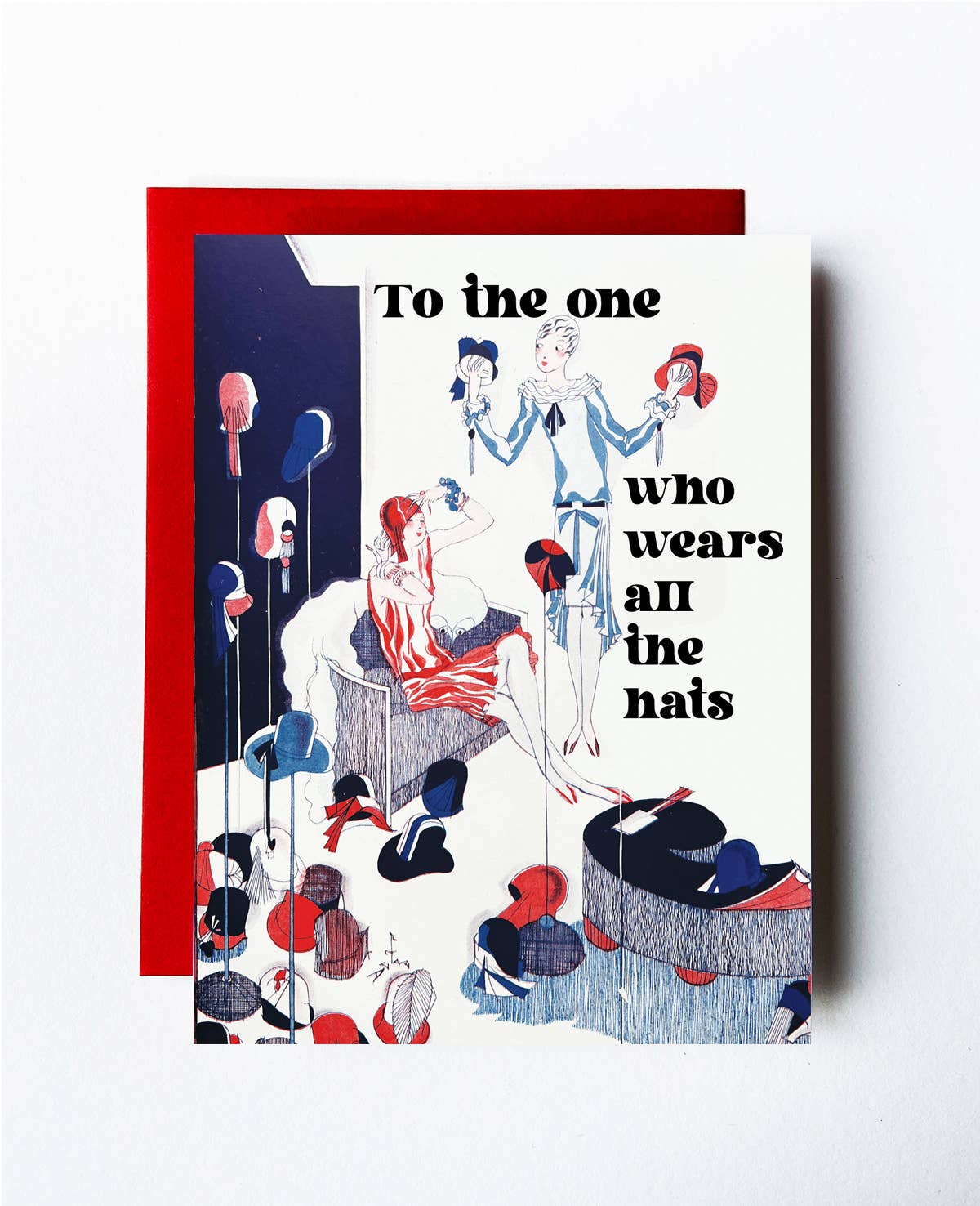 The Twentieth- All the Hats Art Deco Card