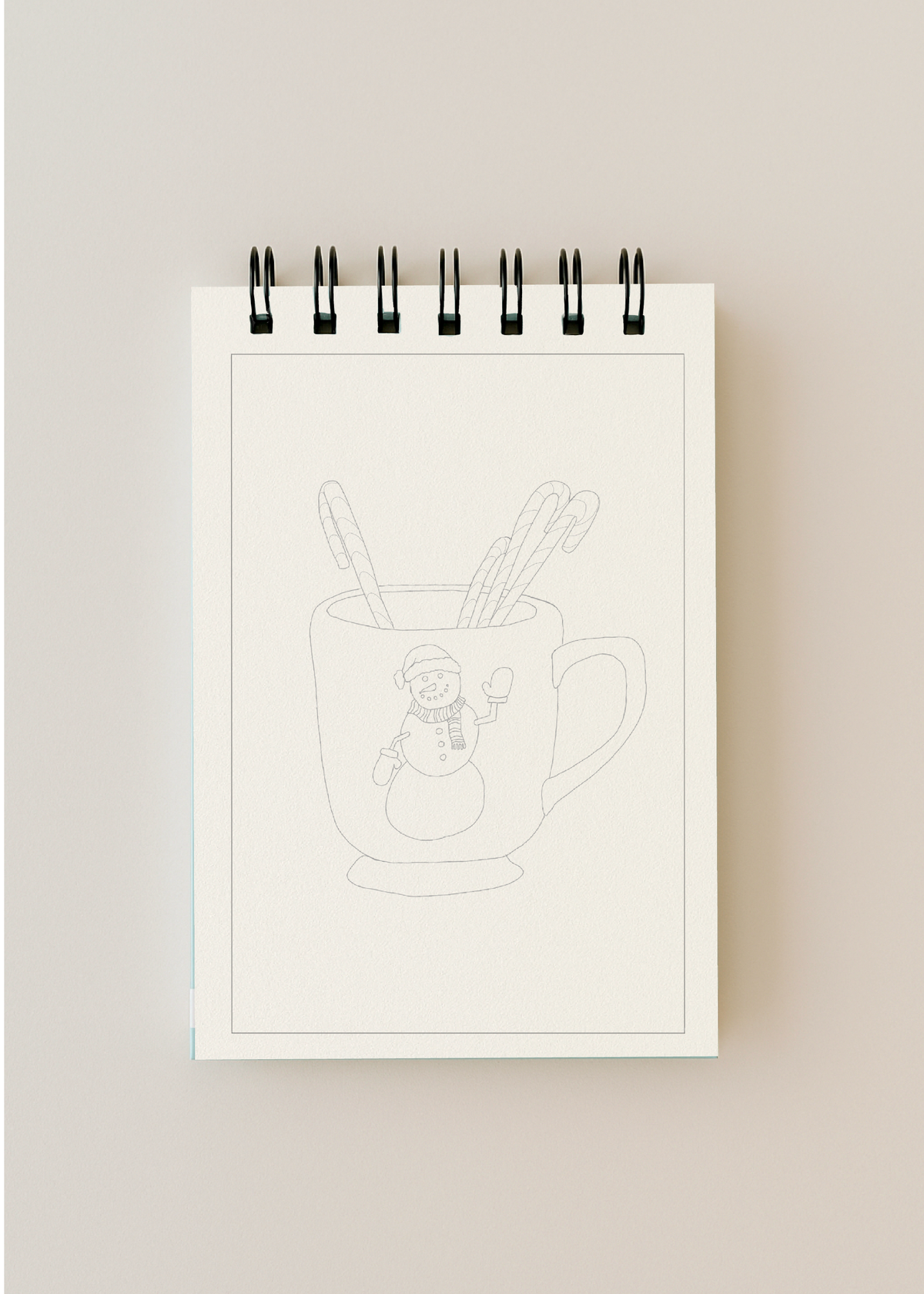bailey rae studio- A little bit of christmas - mini watercoloring book