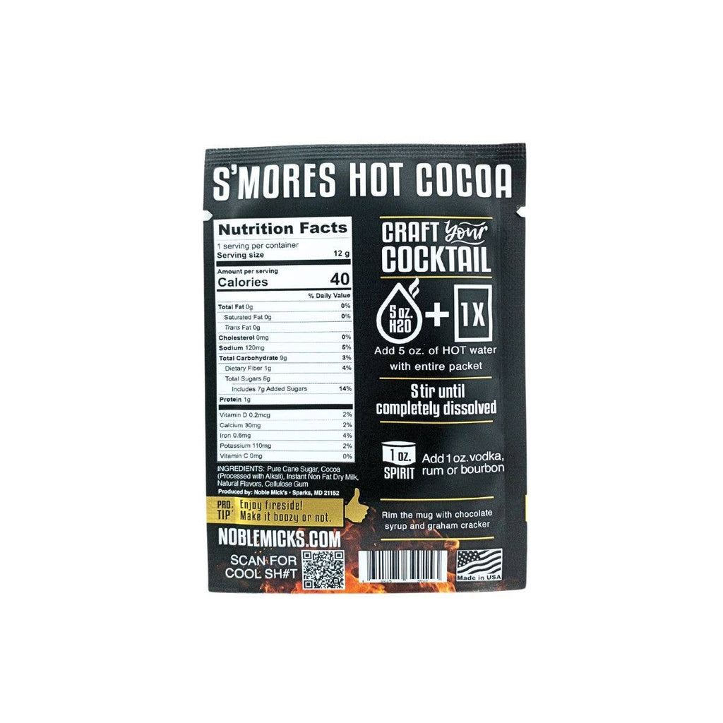Noble Mick's- S'mores Hot Cocoa Single Serve Craft Cocktail