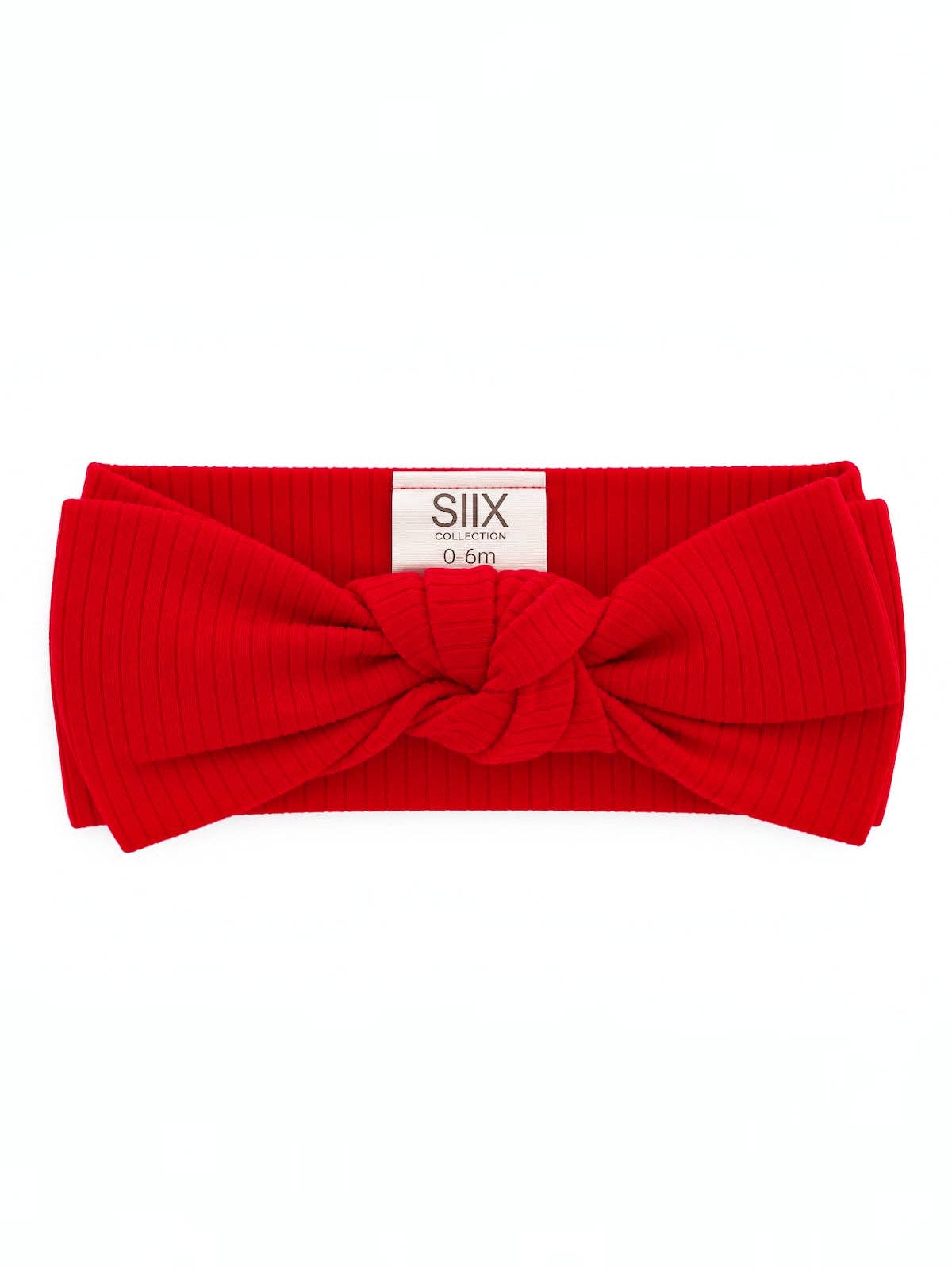 SIIX Collection- Red / Ribbed Bow