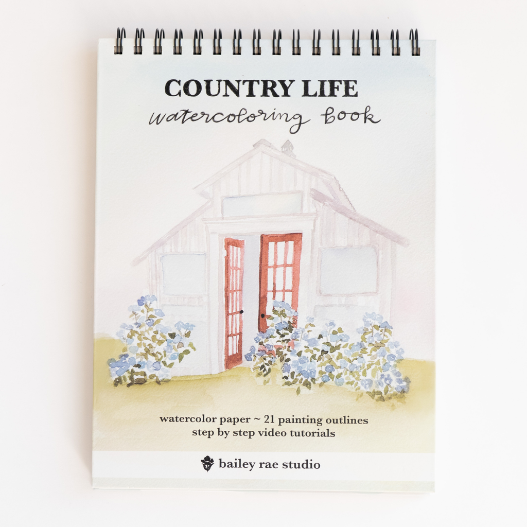 Bailey Rae Studio- Country Life Watercoloring Book