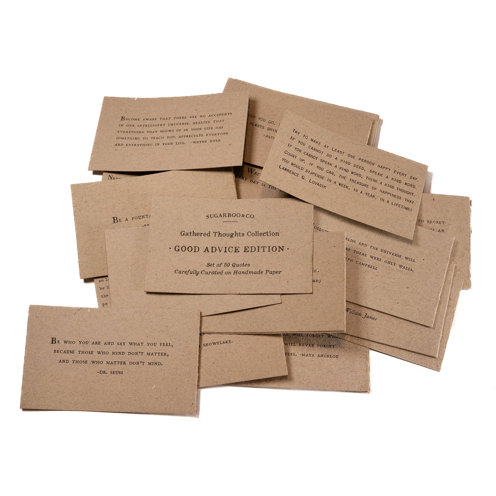 Sugarboo & Co- 50 Gathered Thoughts of Good Advice on Handmade Paper