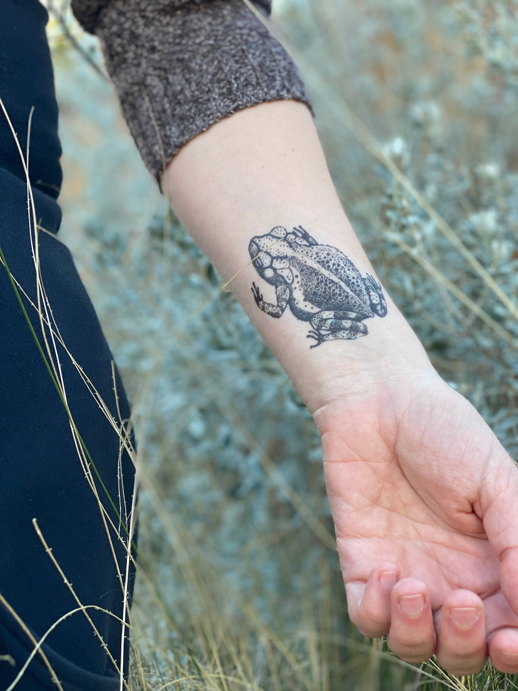NatureTats- Toad Temporary Tattoo