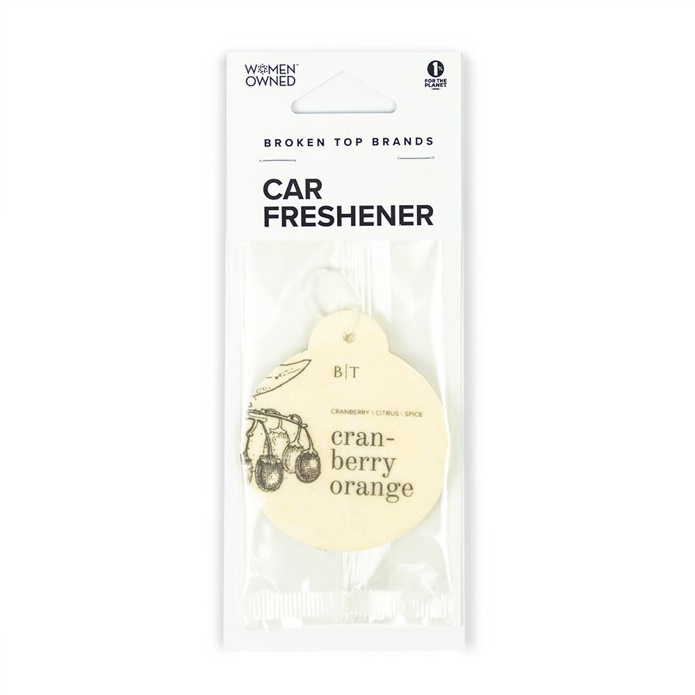 Broken Top Brands- Cranberry Orange - Car Fresheners - Holiday