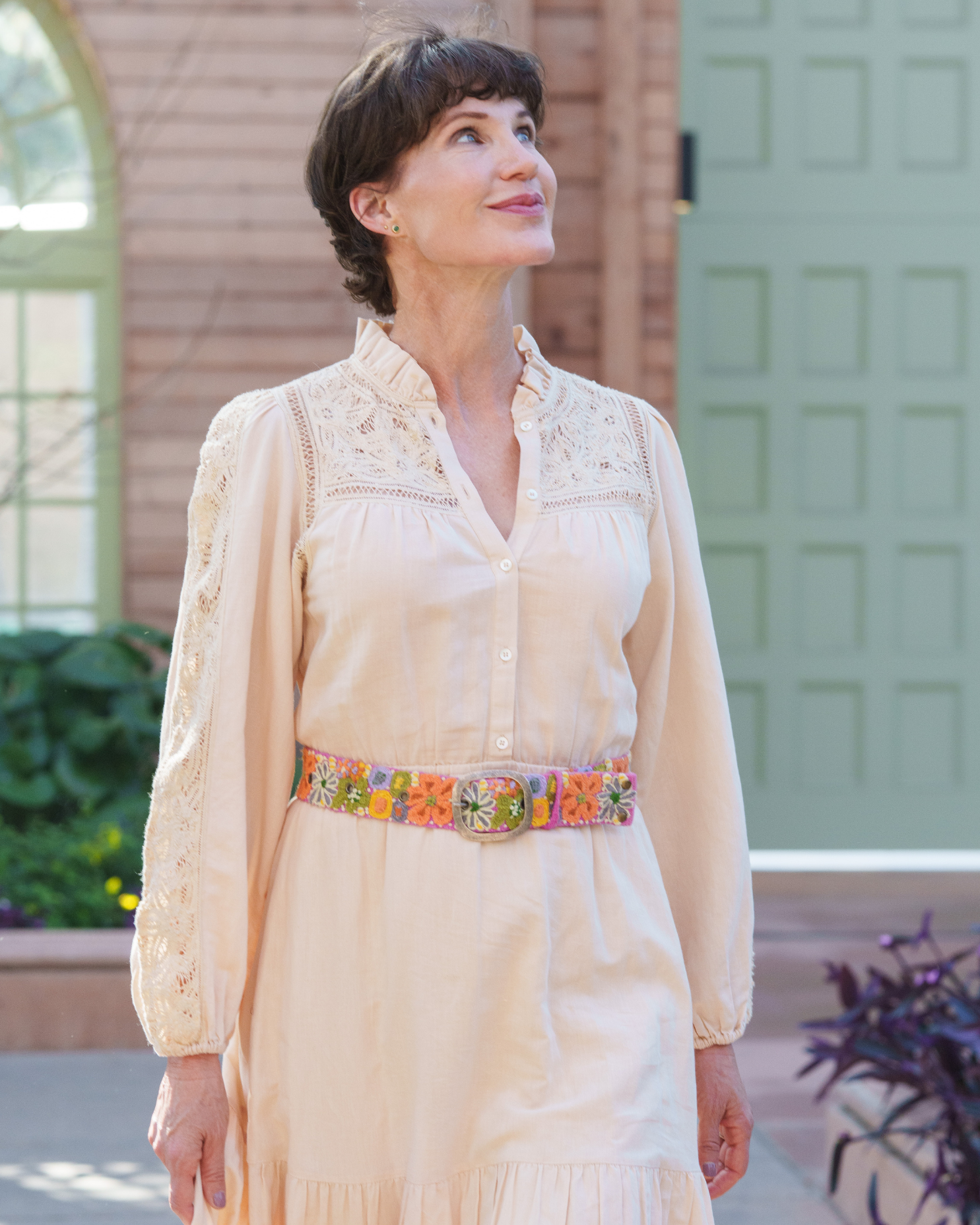 Jenny Krauss- Wildflowers Embroidered Wool Belt